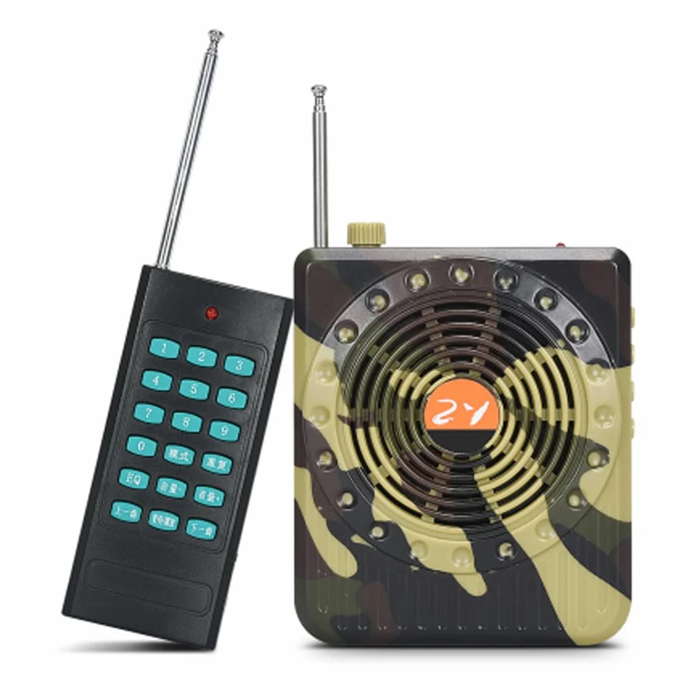 Amplificador de Control Remoto Recargable para Caza al Aire Libre, Altavoz Llamada Señuelo Pequeño Universal