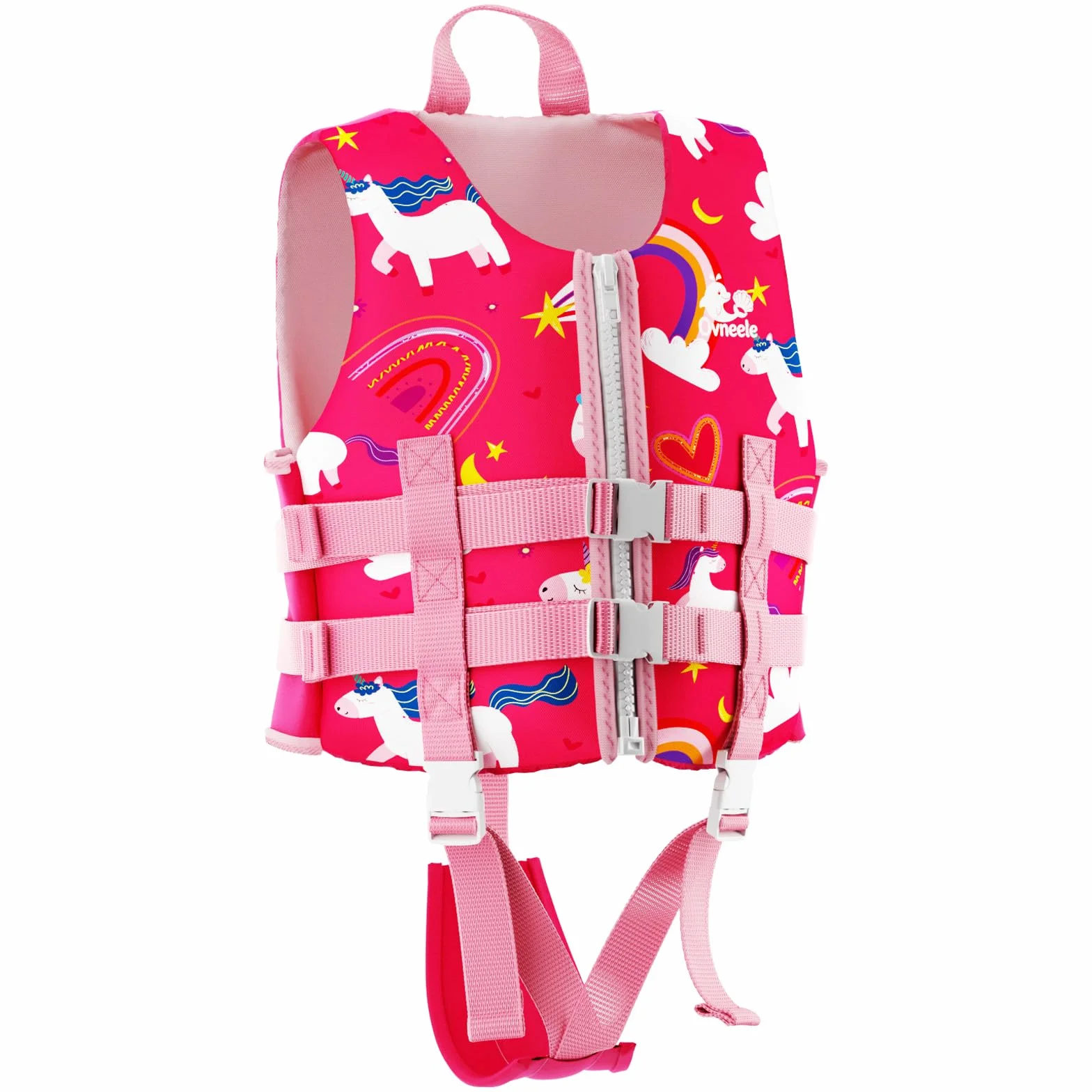 Chaleco de Natación para Niños, Chaleco Flotador de Neopreno con Correa Ajustable, Edad 2-9 años
