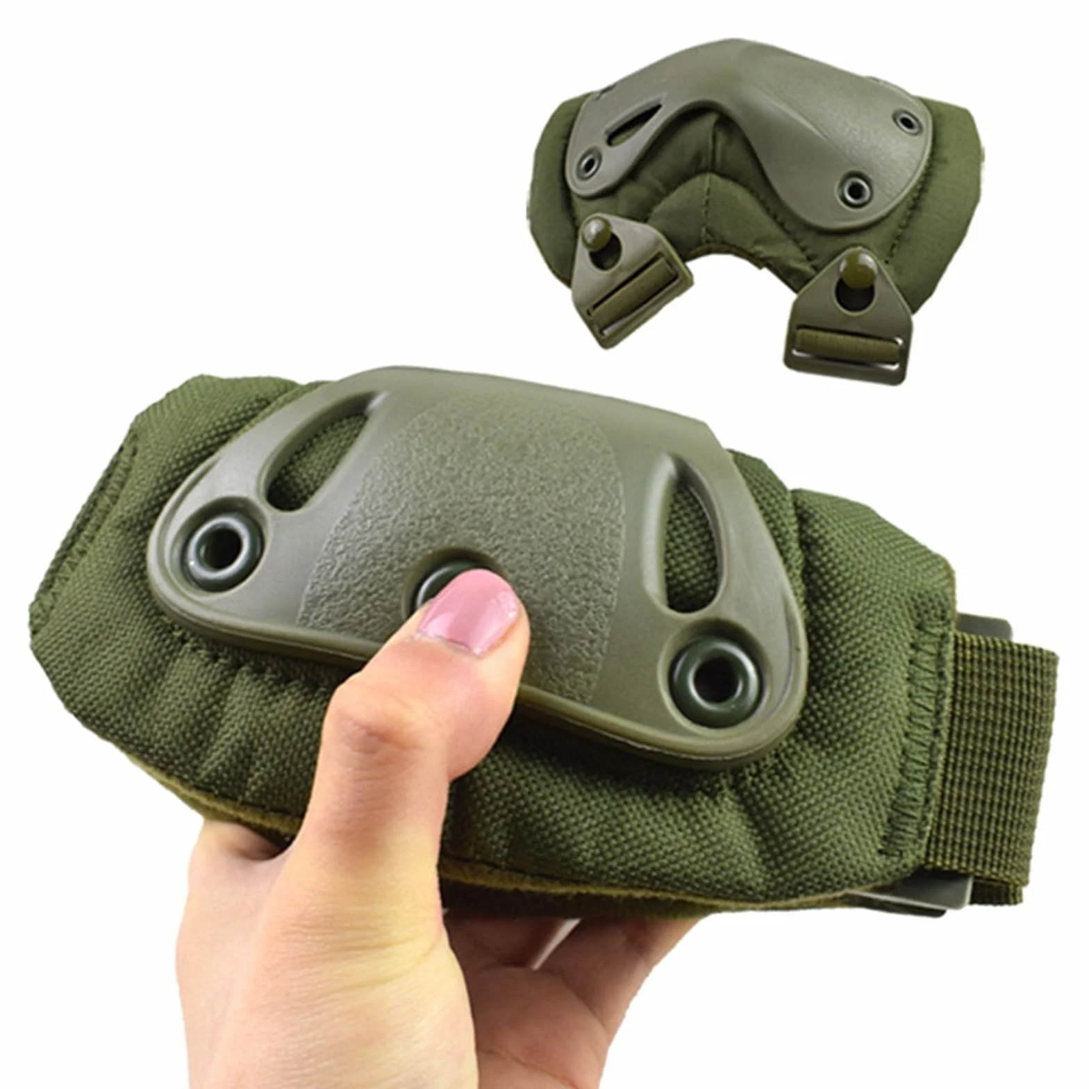 Jungle Leopard Almohadilla de rodilla táctica para codo militar protección airsoft caza rodilleras seguridad