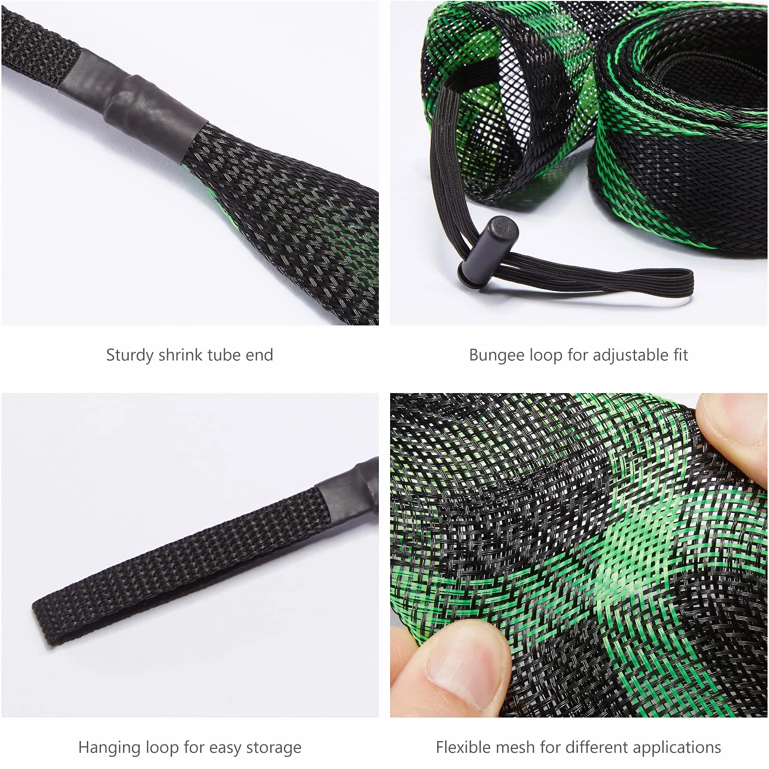 Bassdash Casting Spinning Fishing Rod Sleeves Protectores para Cañas de Pescar 7-1/2ft