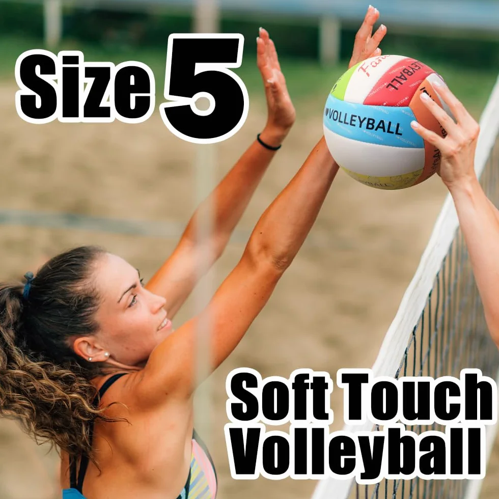 Voleibol Tamaño 5 Impermeable Suave Pelota de Playa con Bomba