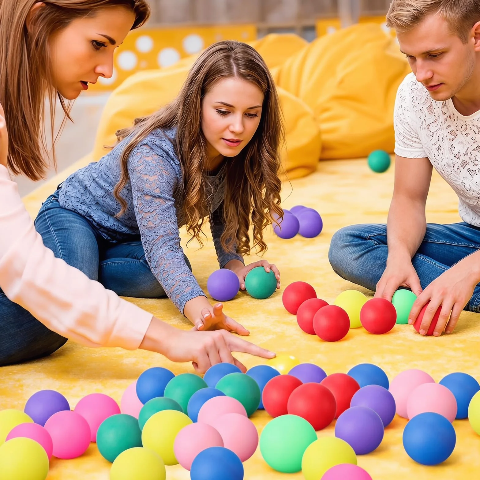 Pelotas de Ping Pong 30 Piezas 40mm Reutilizable para Adultos y Niños Juegos Entrenamiento Piscina