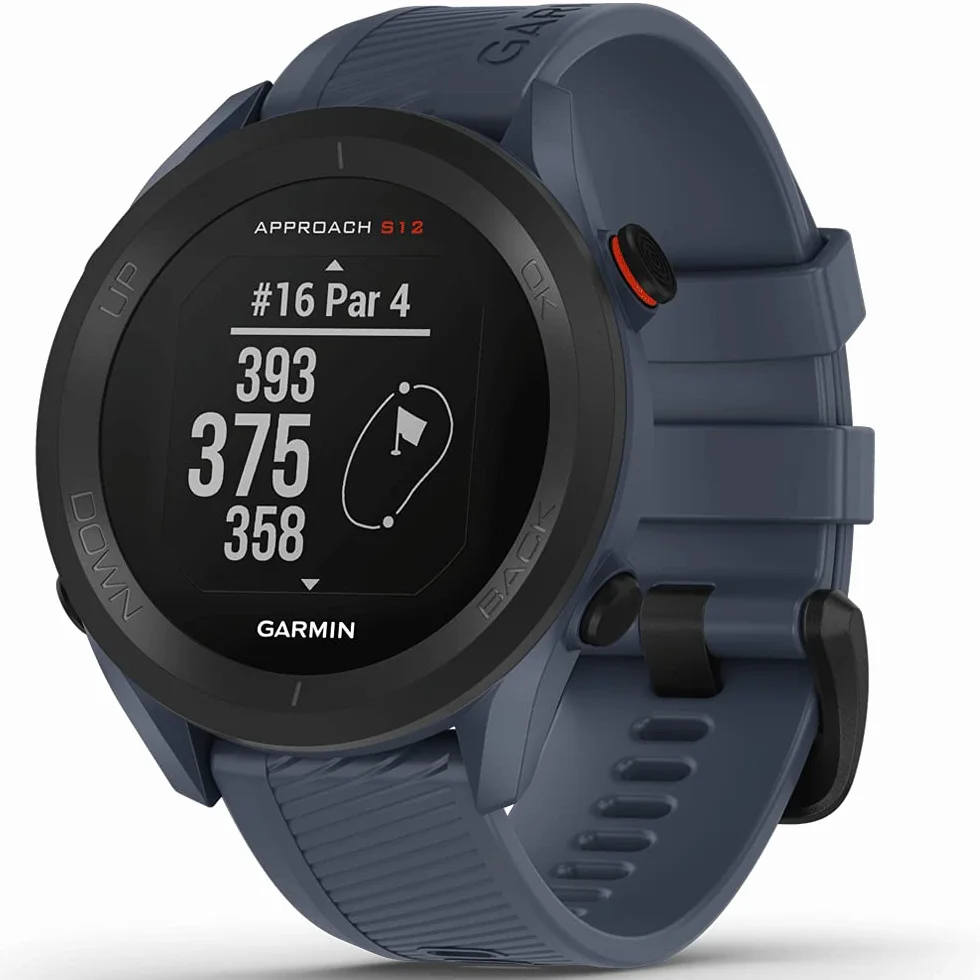 Garmin Approach S12 Reloj Golf Campos Preinstalados Bluetooth Resistente Agua Gris