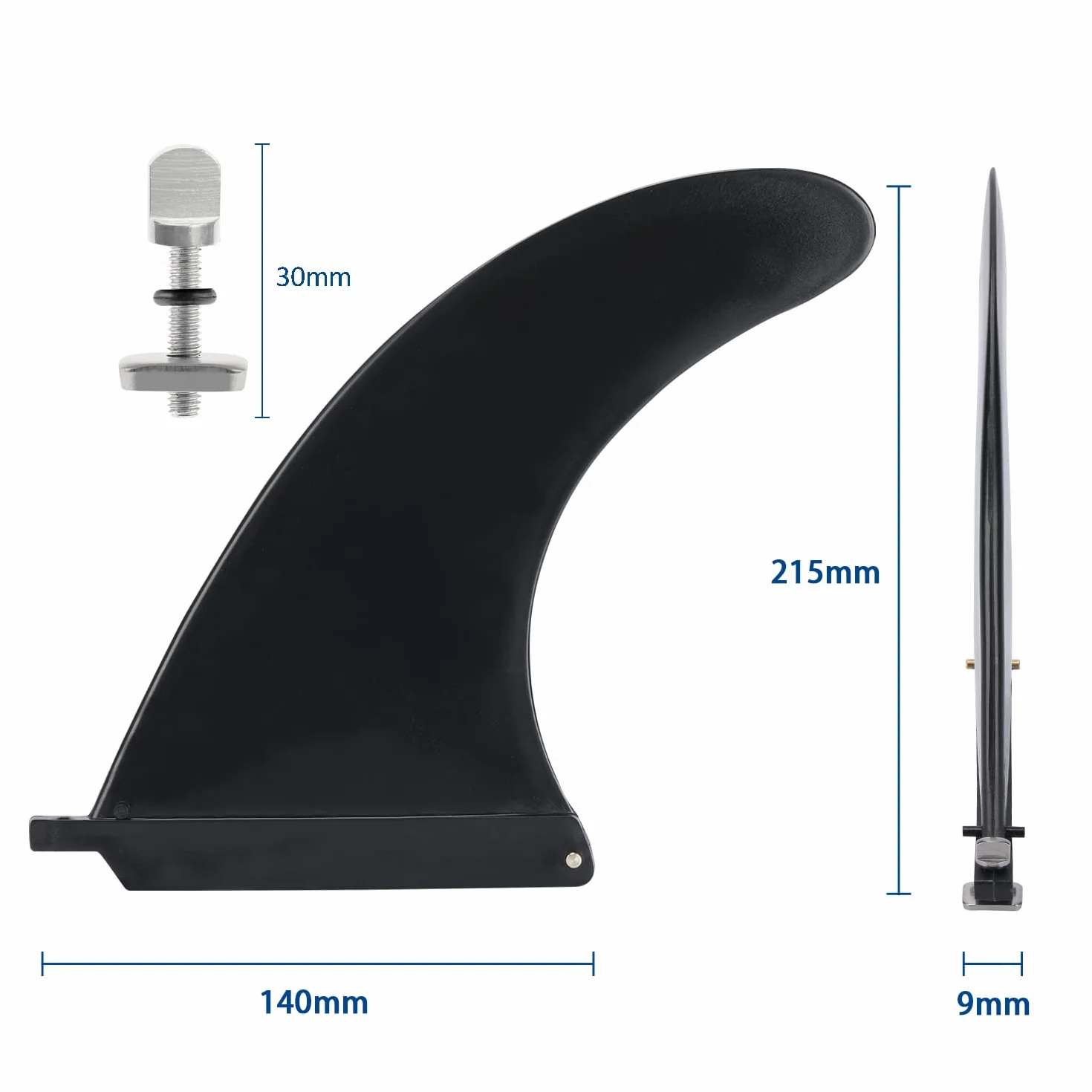 Aletas de Tabla de Surf Desmontables, Quillas Surf Universales de Nylon para Surfboards, Longboard, SUP