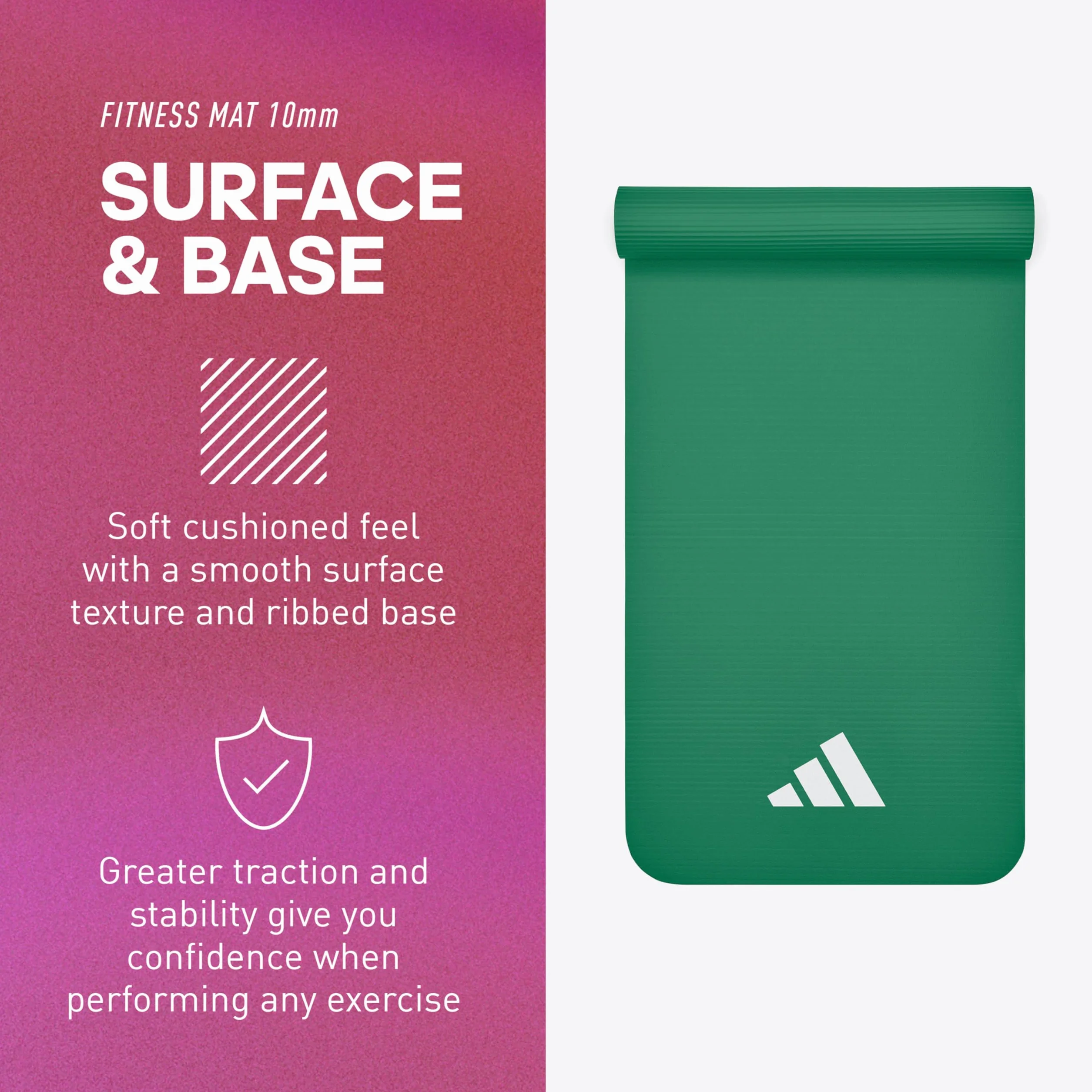Adidas Alfombrilla Fitness 10mm Verde Oscuro