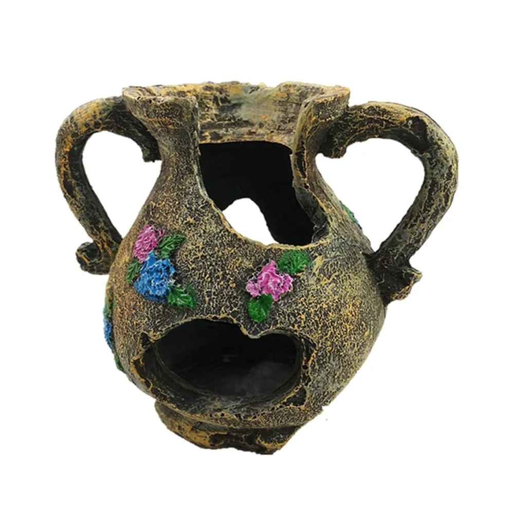 Escondite para acuarios, paisajismo para acuarios, decoración de hábitat, escondites para Tortugas, lagartos y Peces, Cueva para Reptiles, Accesorios para Cajas