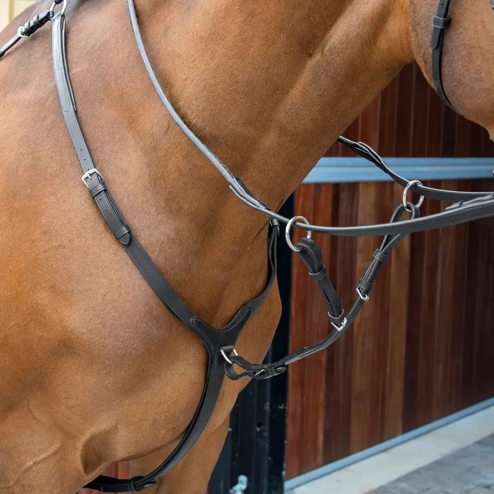 Velociti - Pechopetral para Caballos de Cuero Lusso (Full X) (Habana)