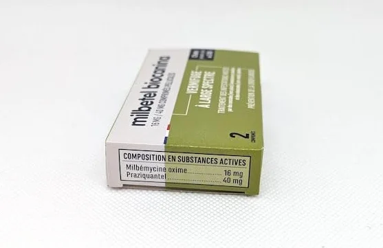 BIOCANINA Milbetel para gatos de más de 2 kg, 2 tabletas antiparasitarias