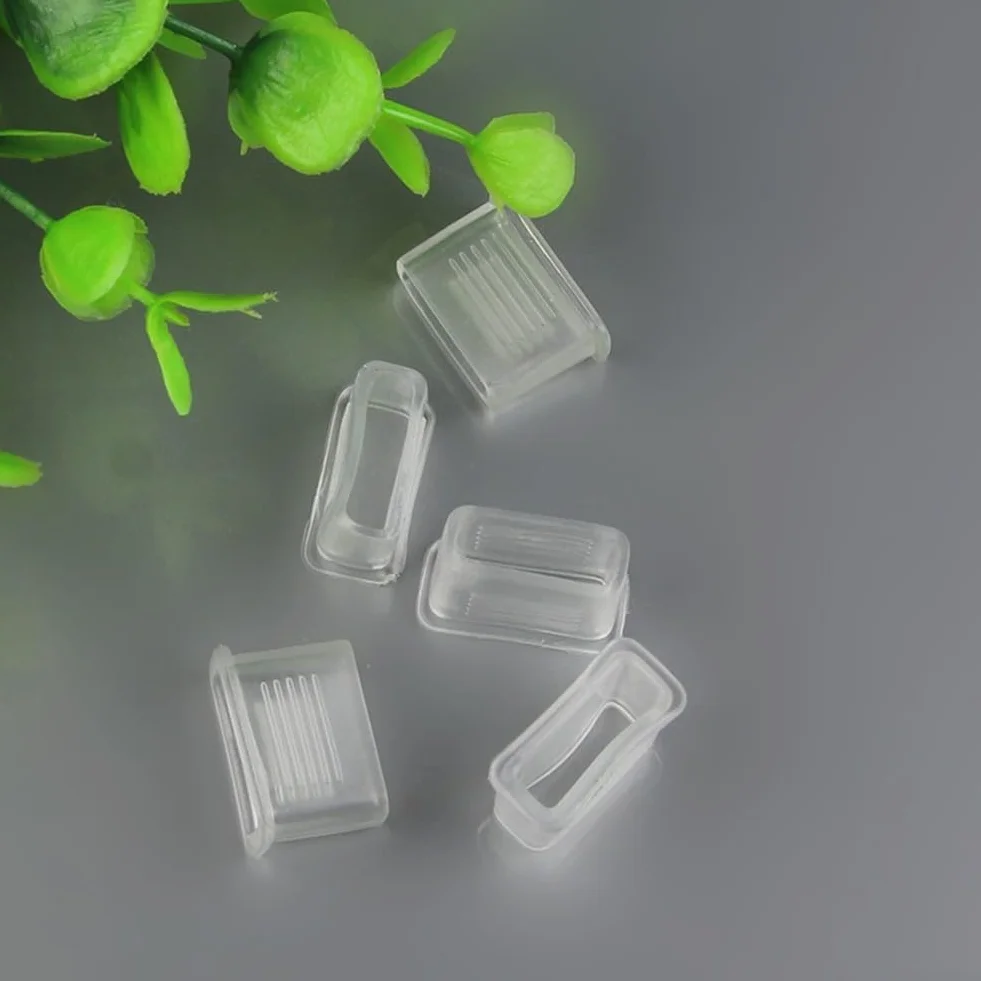 Paquete de 10 fundas de agarre de PVC transparente para silbato de árbitro, protector suave para dientes