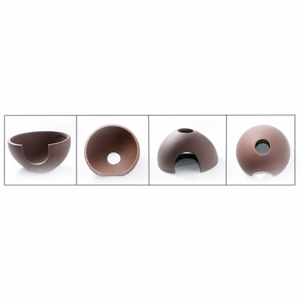 Cerámica para escondite de Reptiles, paisajismo de Acuario, decoración de hábitat, escondites de Peces, lagartos y Tortugas, Accesorios para Cajas de Cuevas para Reptiles trepadores