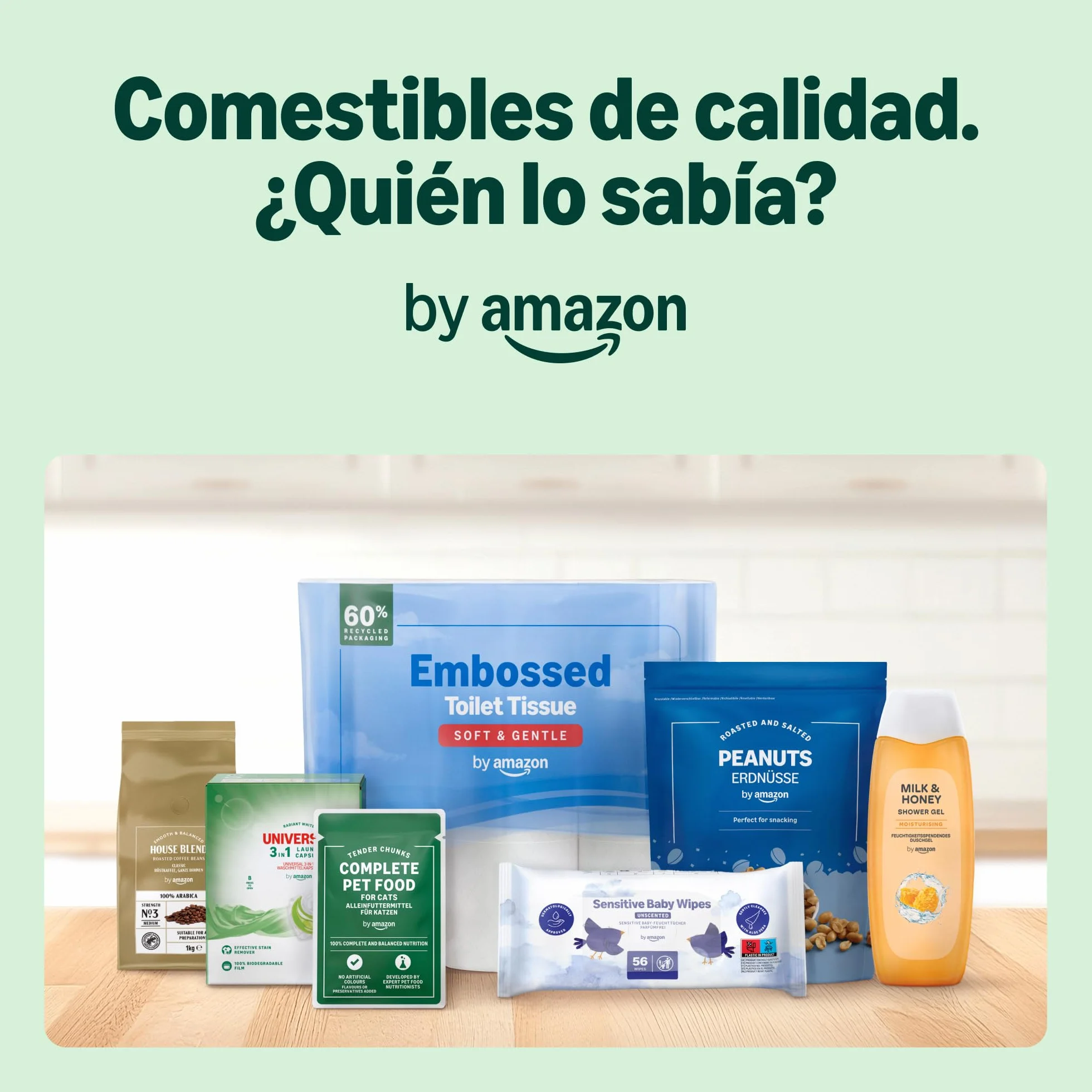 Comida Húmeda para Gatos by Amazon, Paté Mixto, 100g, Paquete de 32