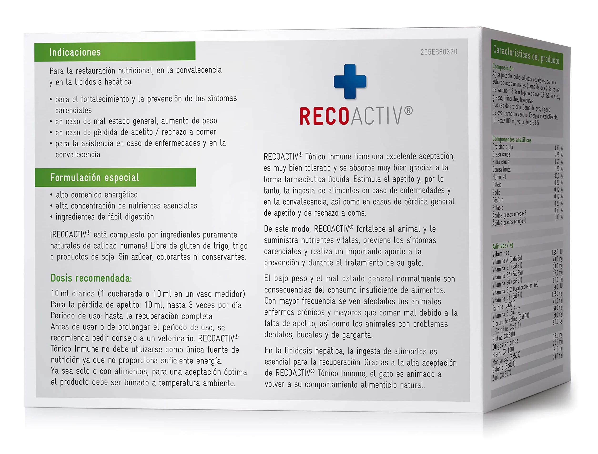 RECOACTIV Tónico Inmune para Gatos, 3 x 90 ml, suplemento dietético para el Refuerzo inmunológico y la prevención de los síntomas de deficiencia, un eficaz Estimulante dietético del apetito