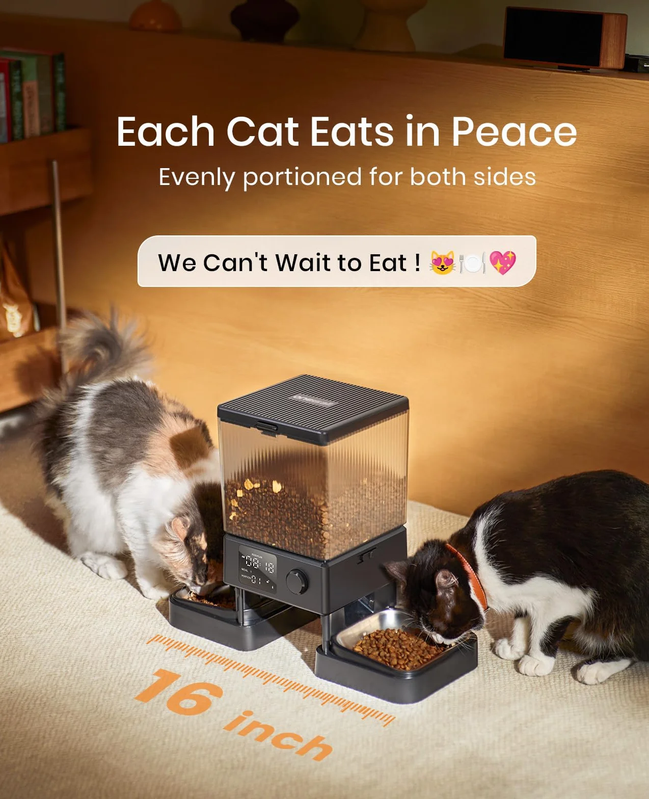 oneisall 5L Comedero automático para Gatos (WiFi)
