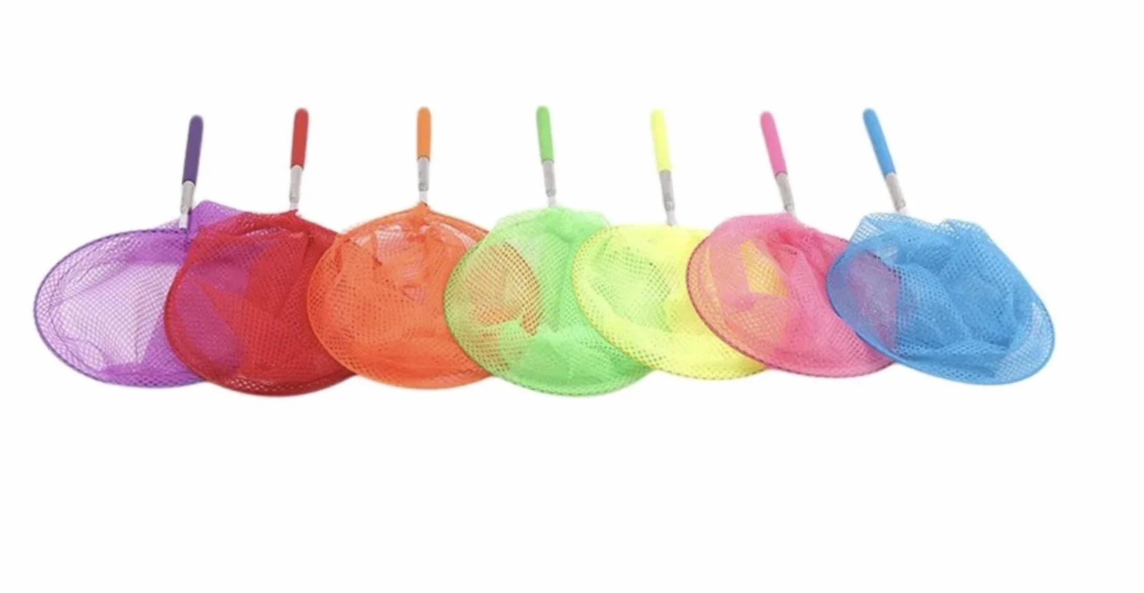 Redes de Pesca con Mango Extensible para Atrapar Insectos, Mariposas, Peces Pequeños 2 Piezas
