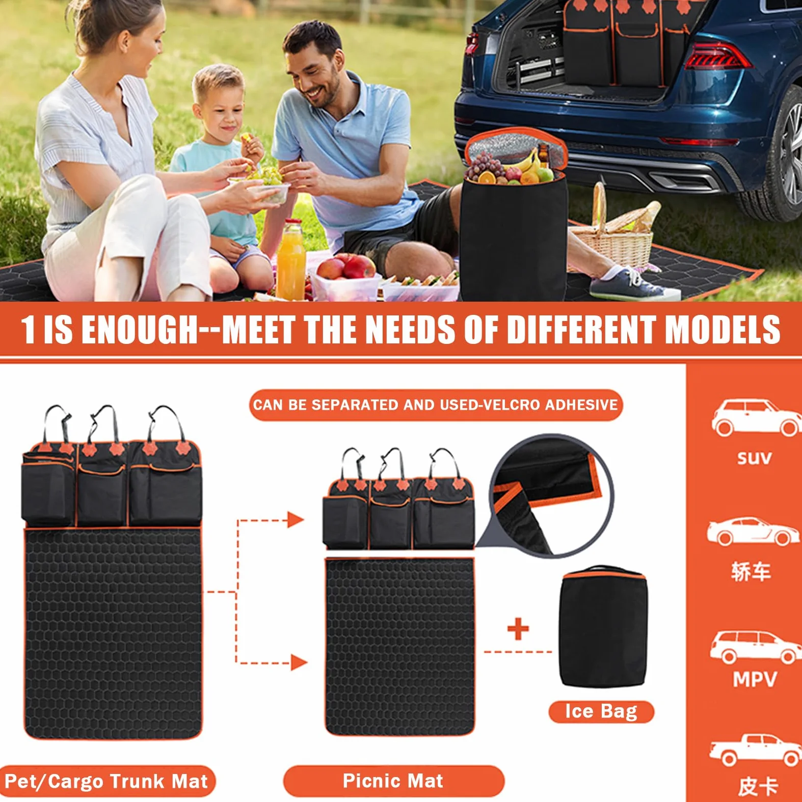 Funda Maletero Coche Perros para Honda Accord 1997-2002-pr, Antideslizante Impermeable Alfombrilla Maletero Coche Perros Protector de Maletero de Coche para Perro,B