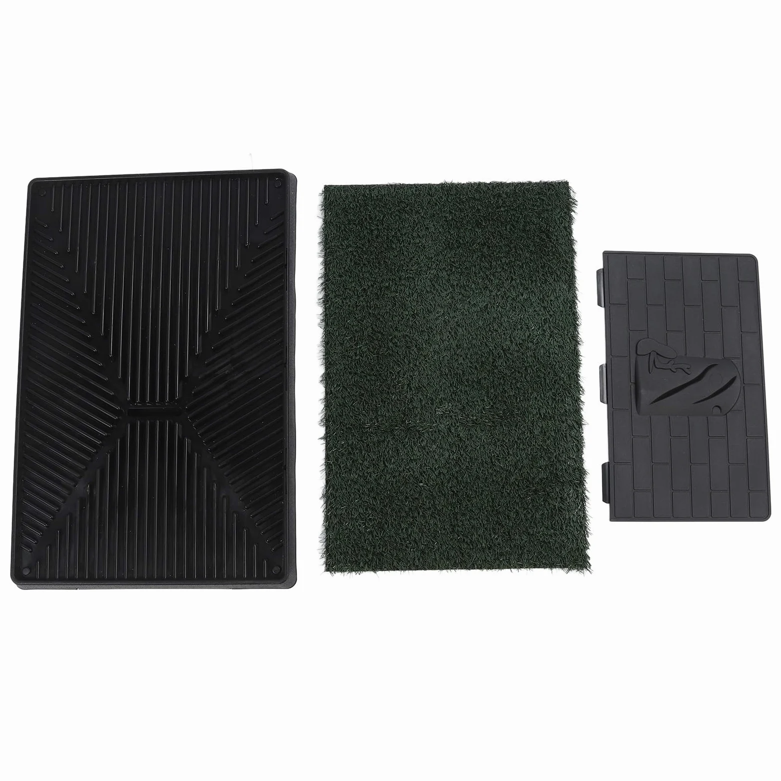 Almohadillas para Orinar de Hierba para Perros, Organization de 3 Capas Fácil de Limpiar, Bandeja Reutilizable para Adiestramiento de Cachorros, Orinal de Césped (Tamaño Grande