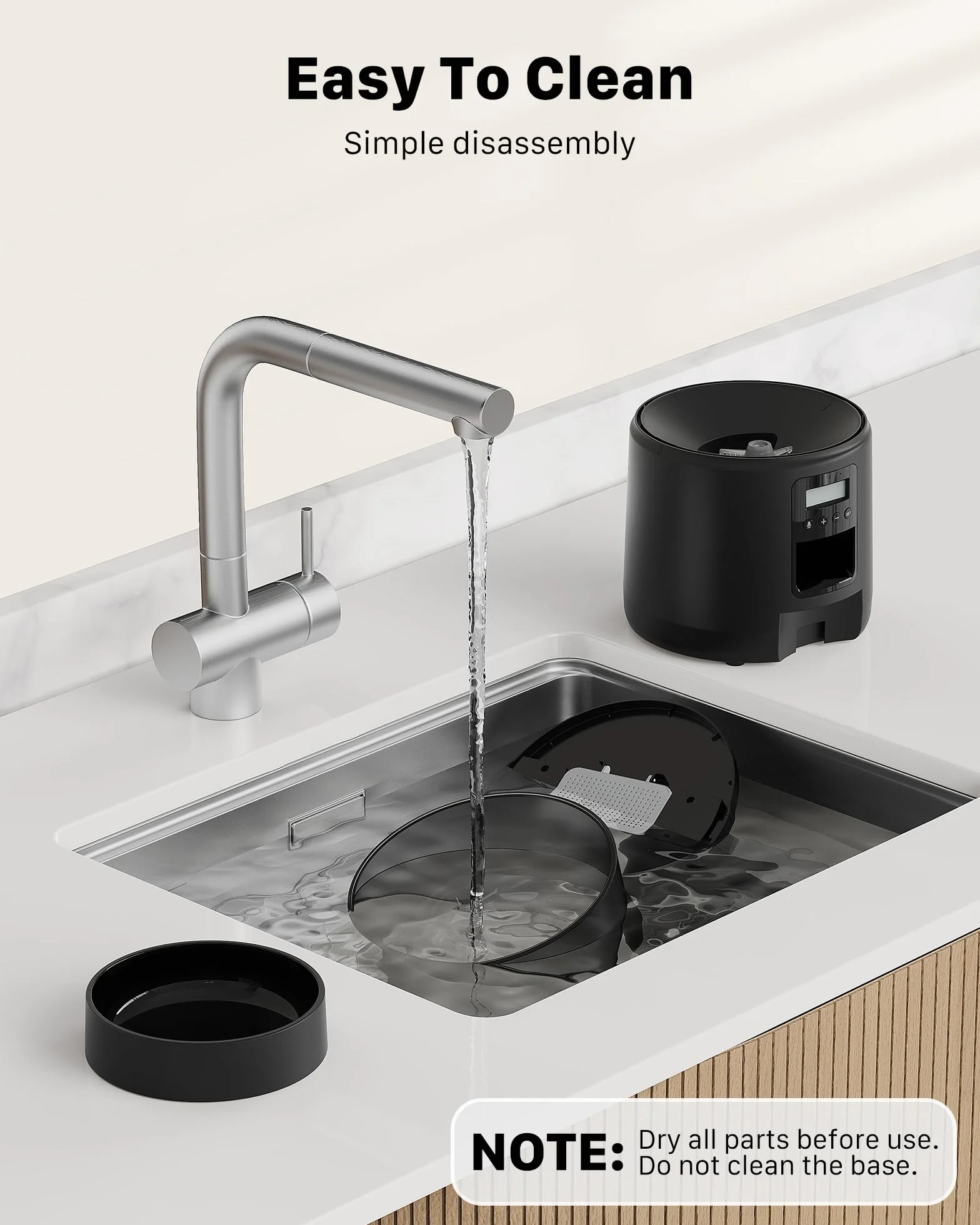 Comedero Gato Automatico - Dispensador Comida con Temporizador Programable - 1-6 Comidas al DíA - Comedero con Presione la Tapa y FuncióN de GrabacióN de 10s - 3L