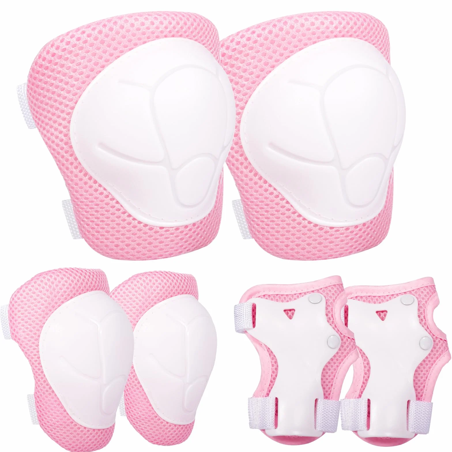 Juego de Protecciones Patines Infantil con Rodilleras Coderas Muñequeras Ajustables para Patinaje Ciclismo Skate