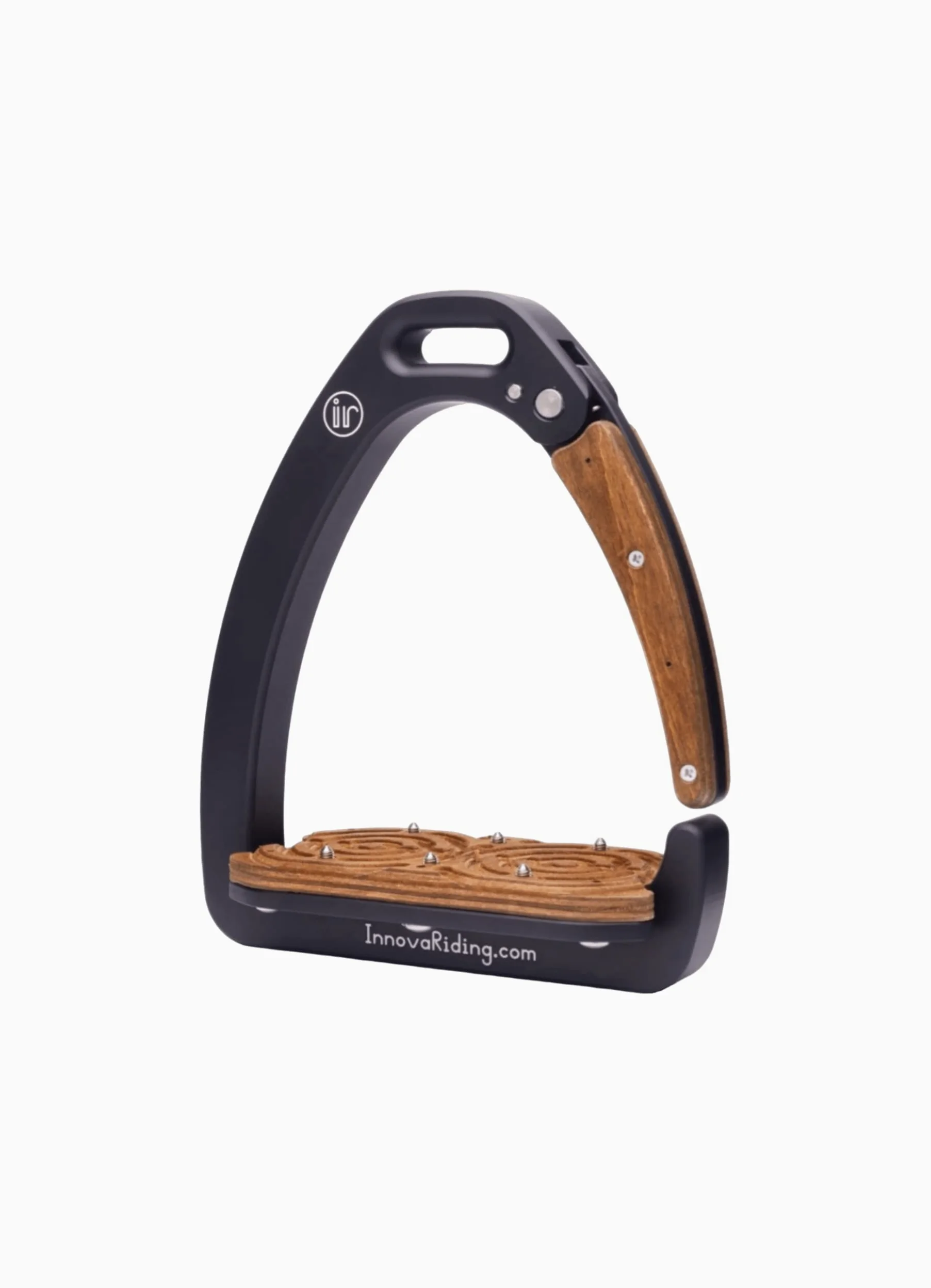 Tech Stirrups INNOVA Riding Dynamic Black & Dark Wood Safety estribo