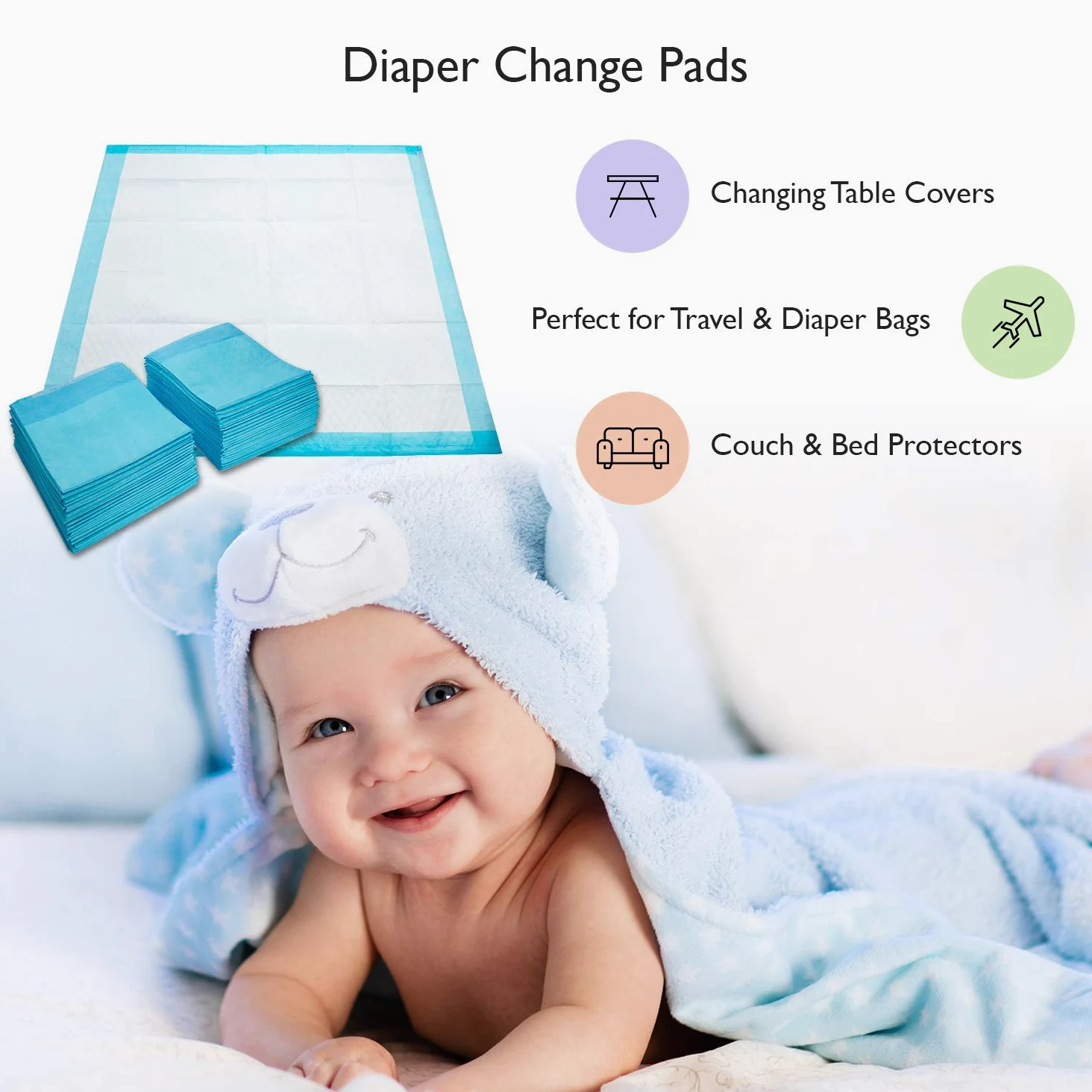 ProCure Pads Arena para Gatos Ligeros, 500 cuentan - 12" x 17" Disposable Cachorro Pads - absorbancia de luz, empapadores a Prueba de Agua -