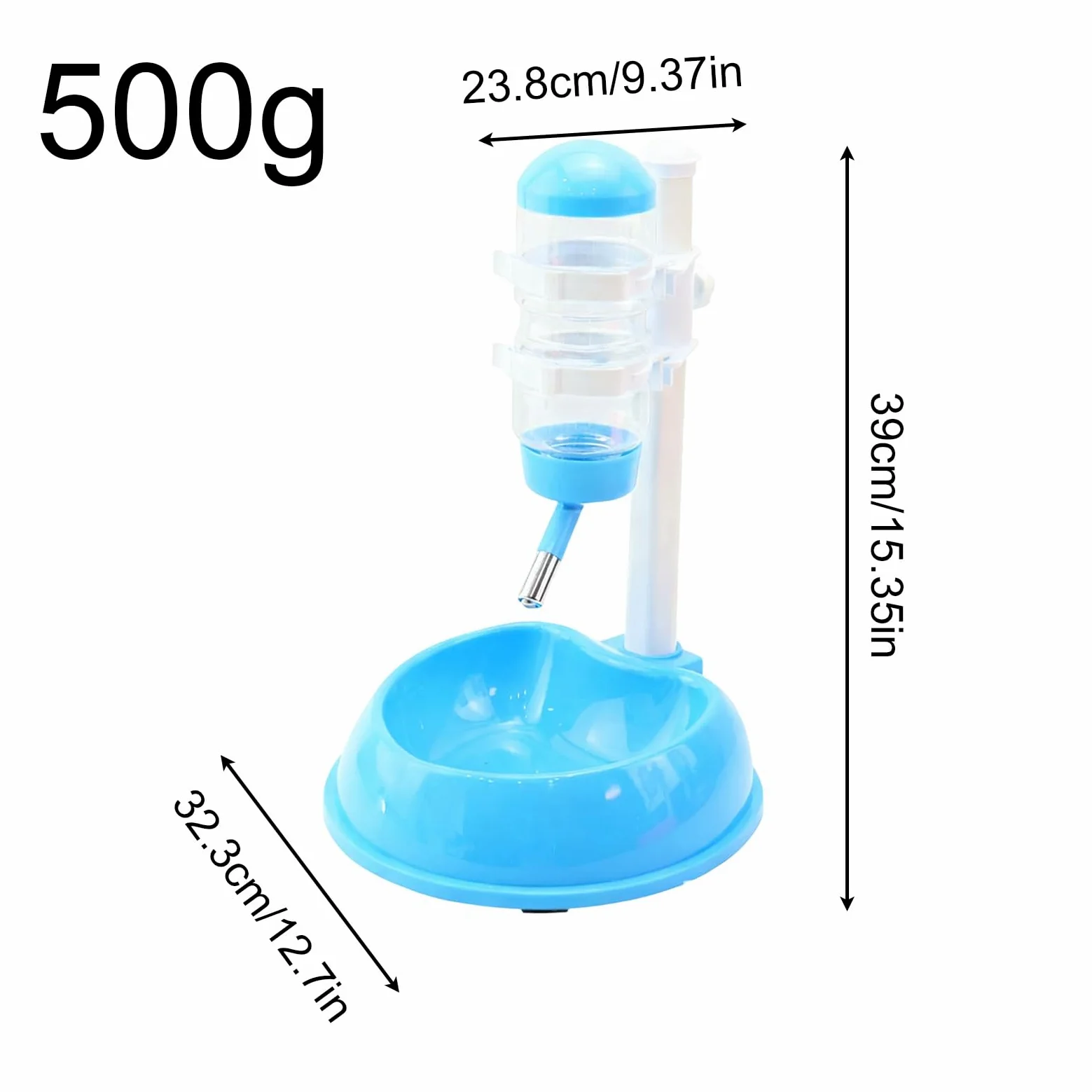 Bebedero Automático para Gatos Suministros De Bebida para Lento De Pie | Fuente de Pie para Mascotas con Altura Regulable Para Animales Pequeños Ardillas Conejos y Erizos