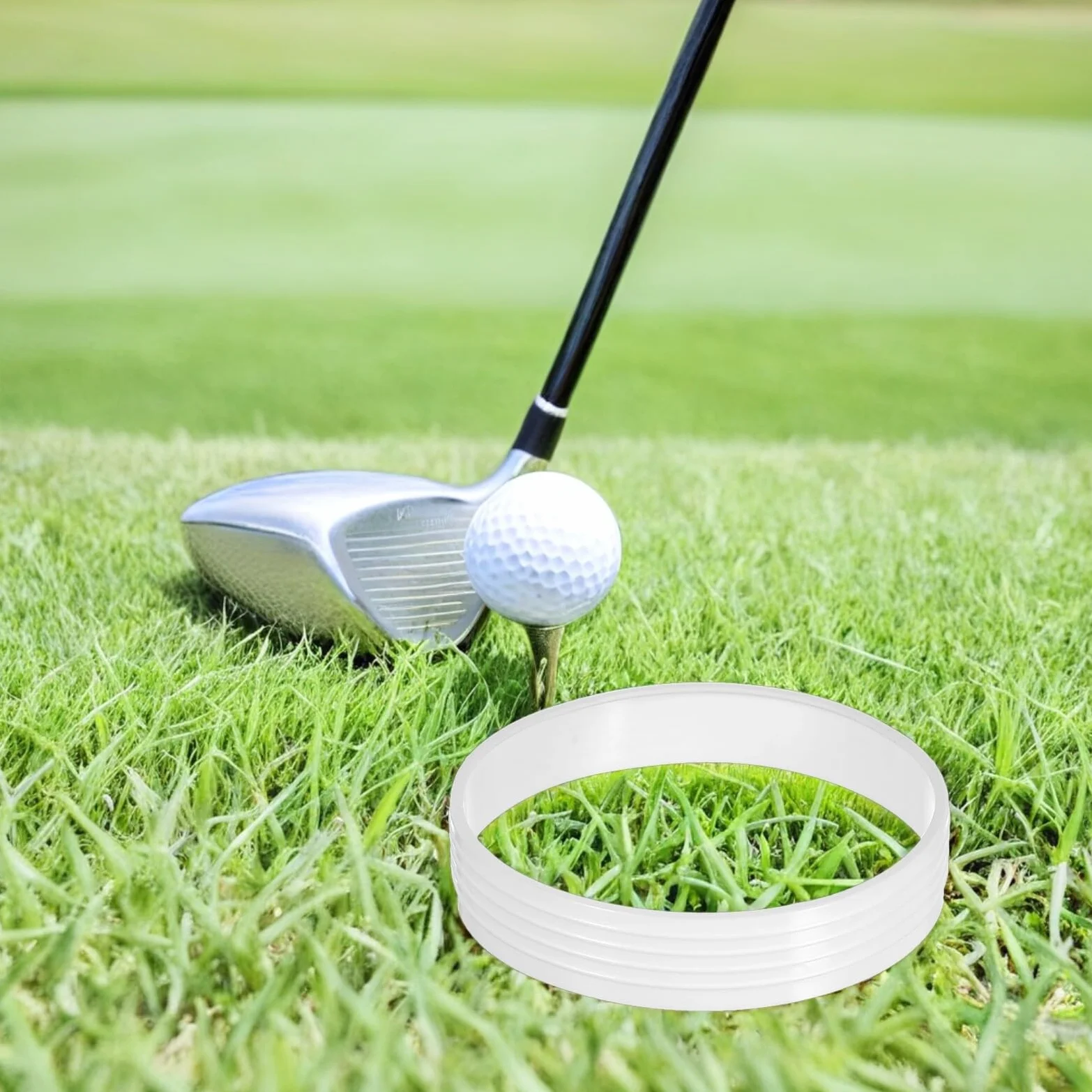 SOIMISS Anillos Blancos para Hoyos de Golf de 8 Piezas en Plástico PP