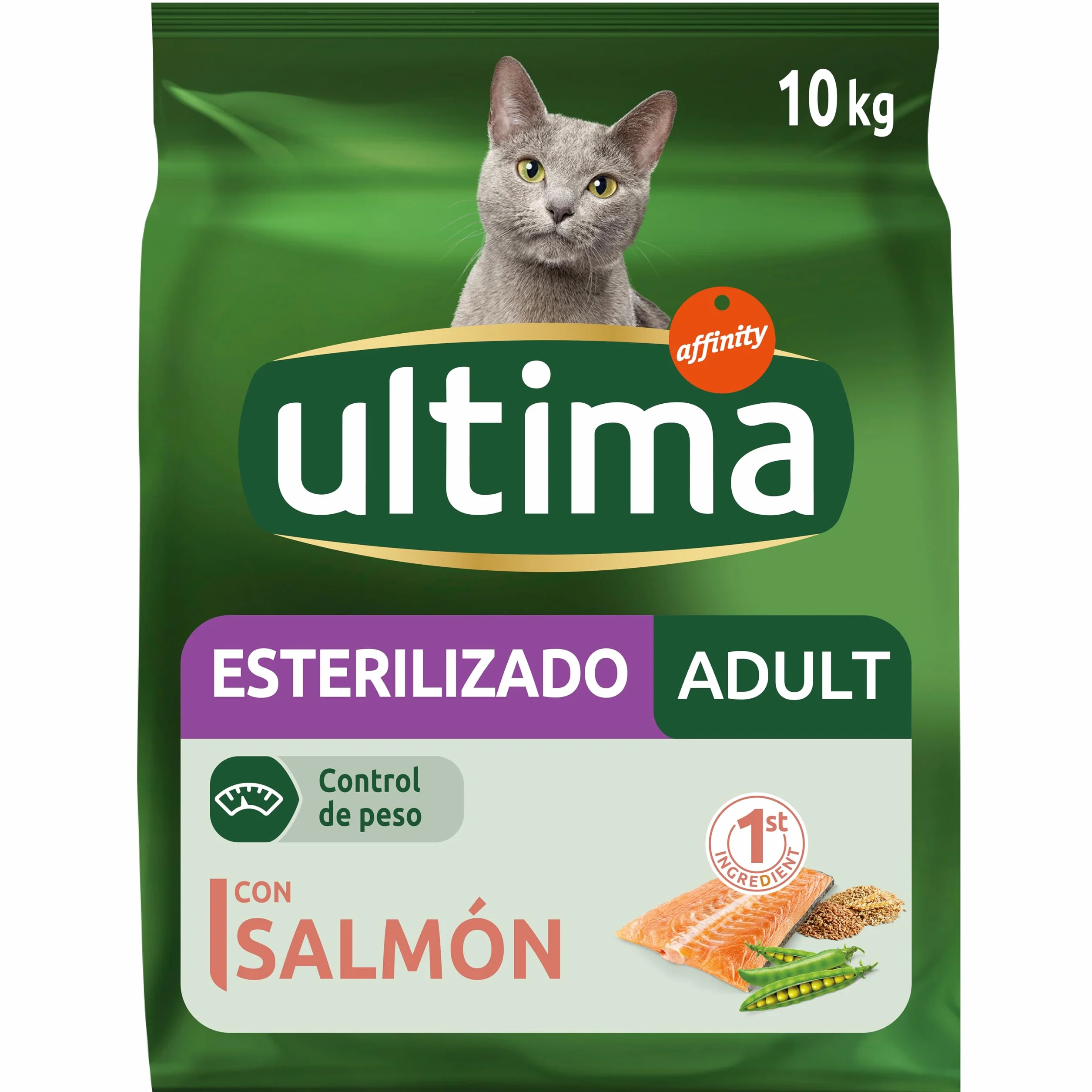 Ultima Esterilizado Adult Salmón - Comida Seca para Gatos - 10kg
