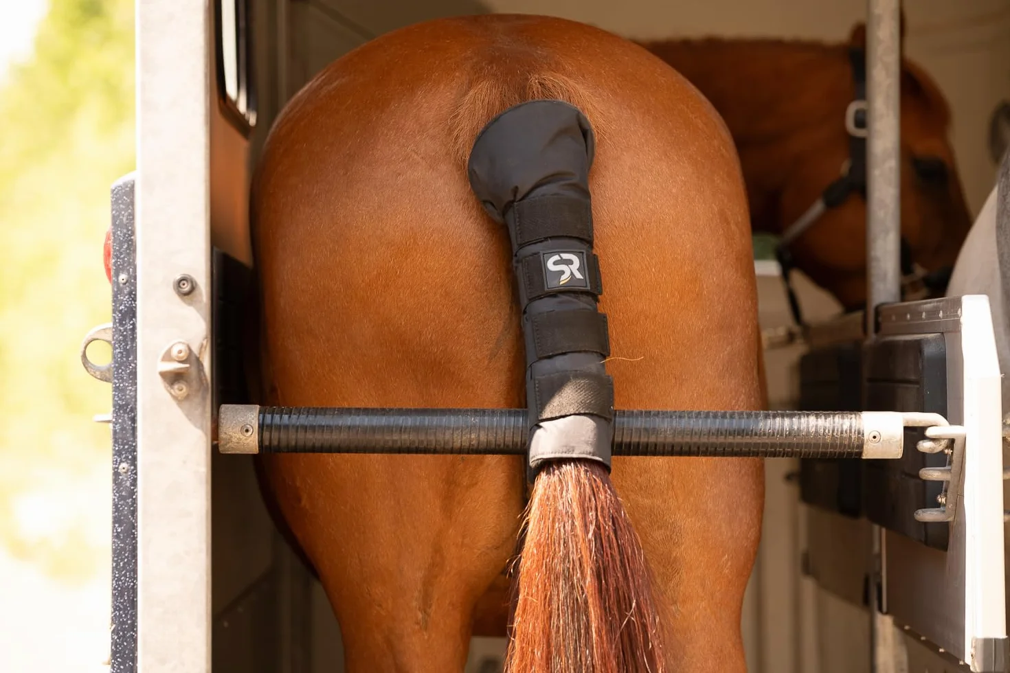 SUNRIDE Protector de Cola para Caballos - de Ripstop y vellón - fácil de Limpiar - protección contra la abrasión y protección para el Transporte
