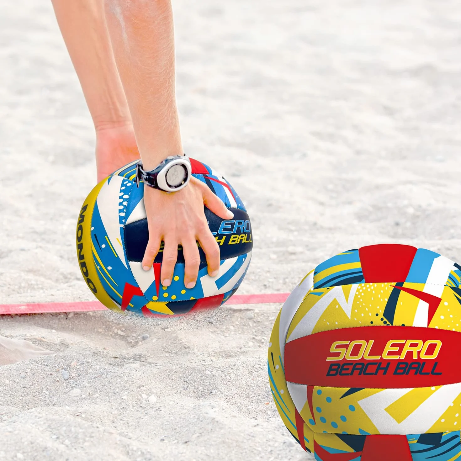 Mondo Toys Spielball Volleyball Größe 5 PVC Sponge Soft Touch