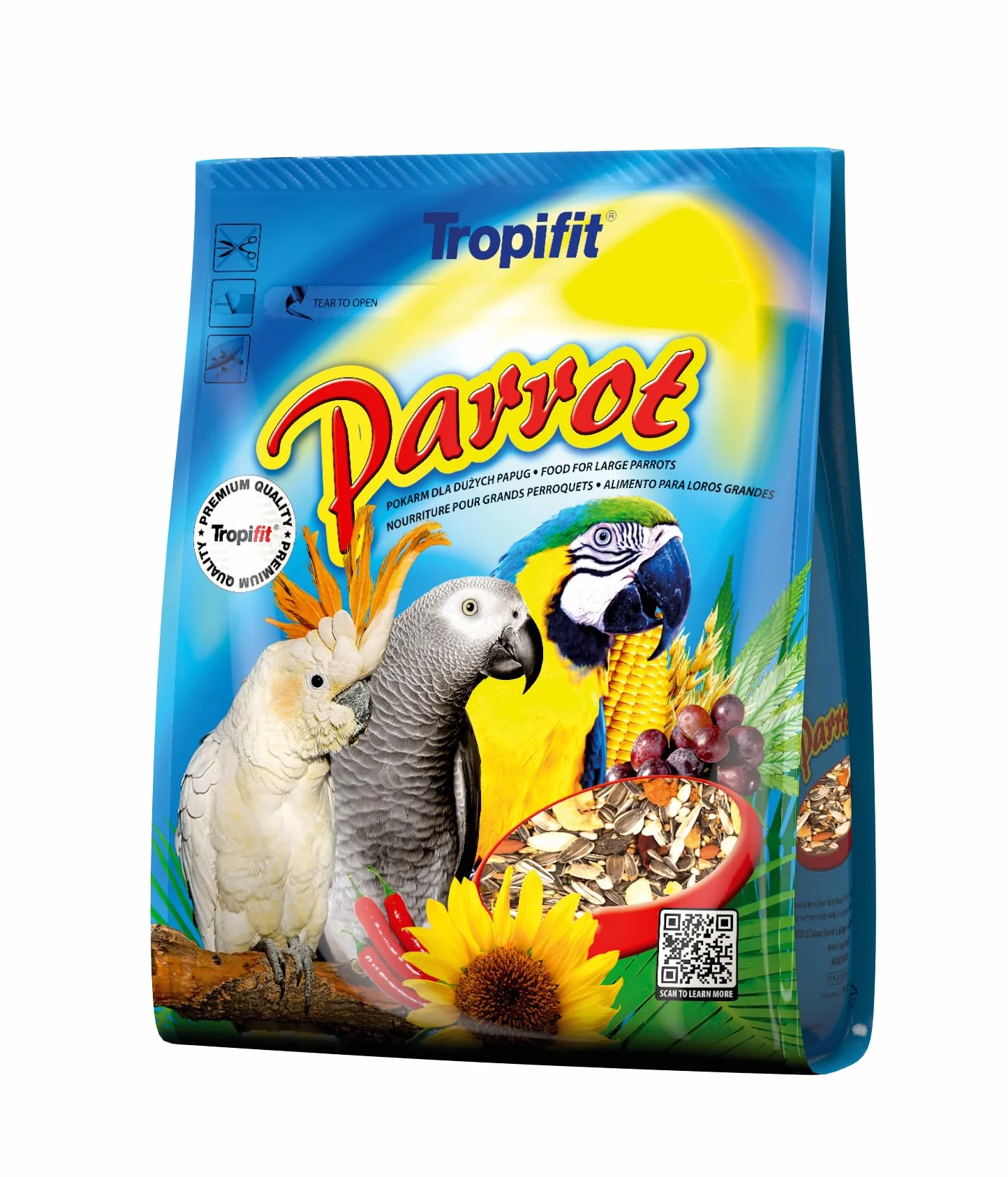 Parrot 1000g - Alimento para Loros Grandes