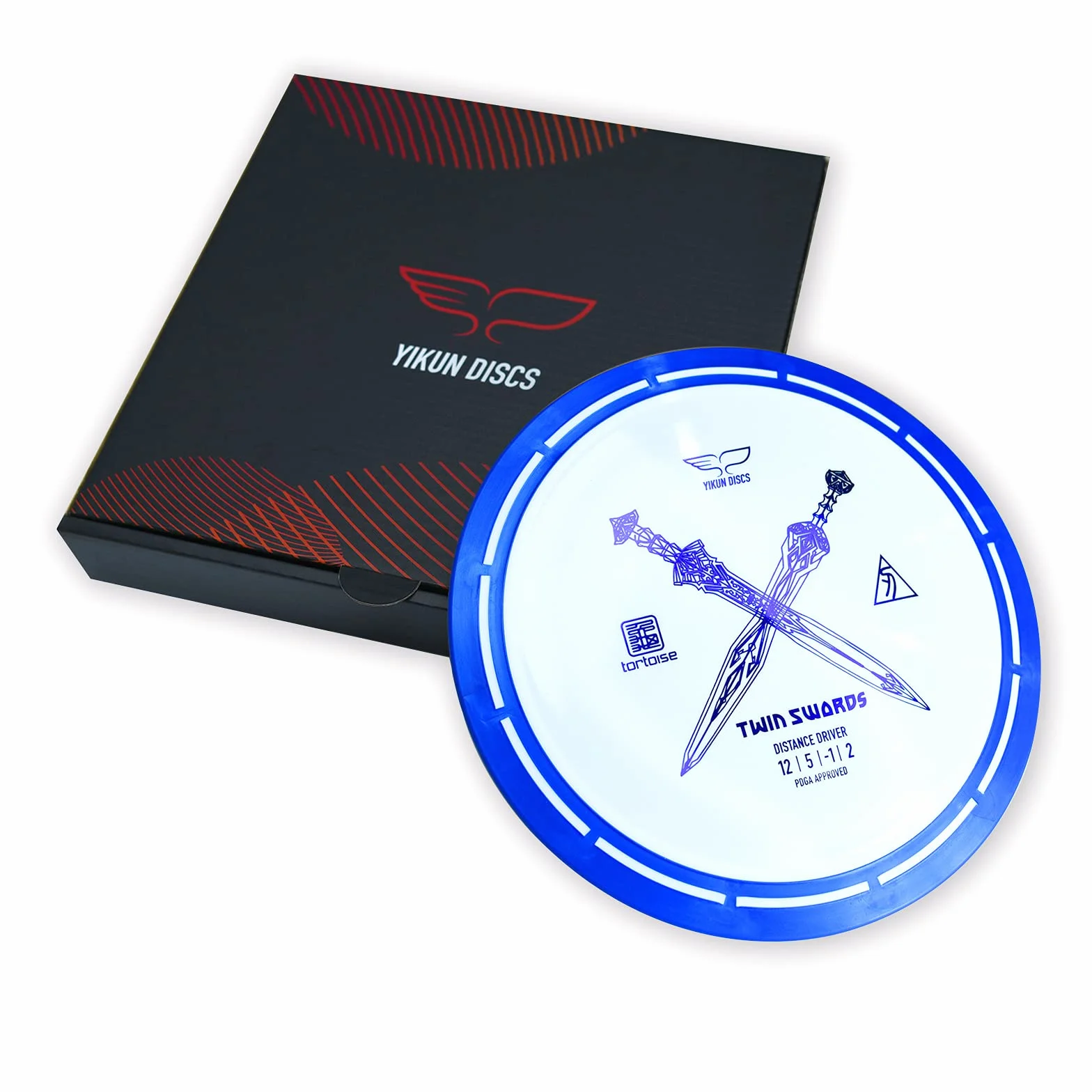 Yikun Twin Swords Conductor de distancia subestable Pro Worlds 2025 Edición limitada Disco máxima distancia apto principiantes Resistente viento control fácil deslizamiento