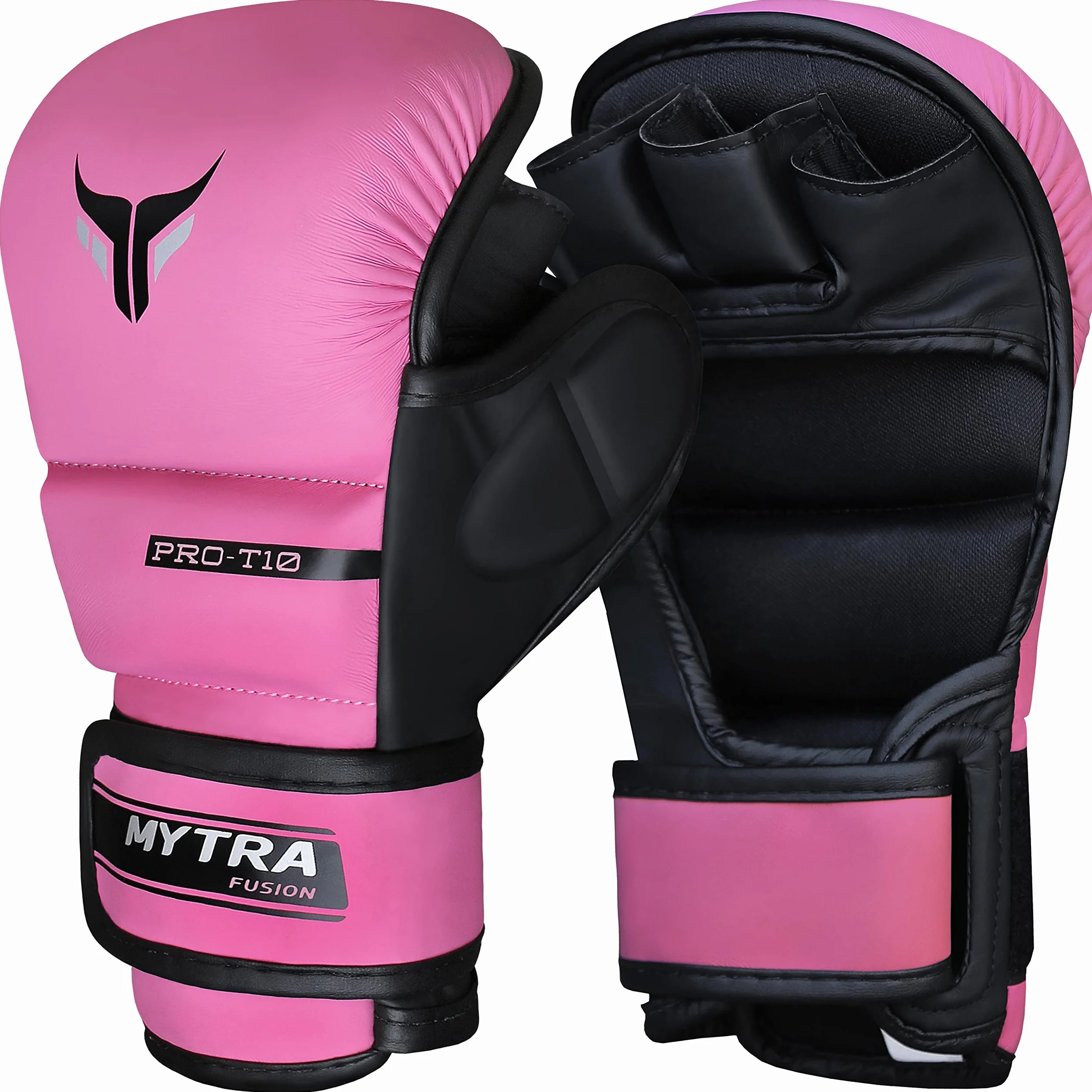 Mytra Fusion 7-oz Mujeres Guantes MMA Palma ventilada Abierta
