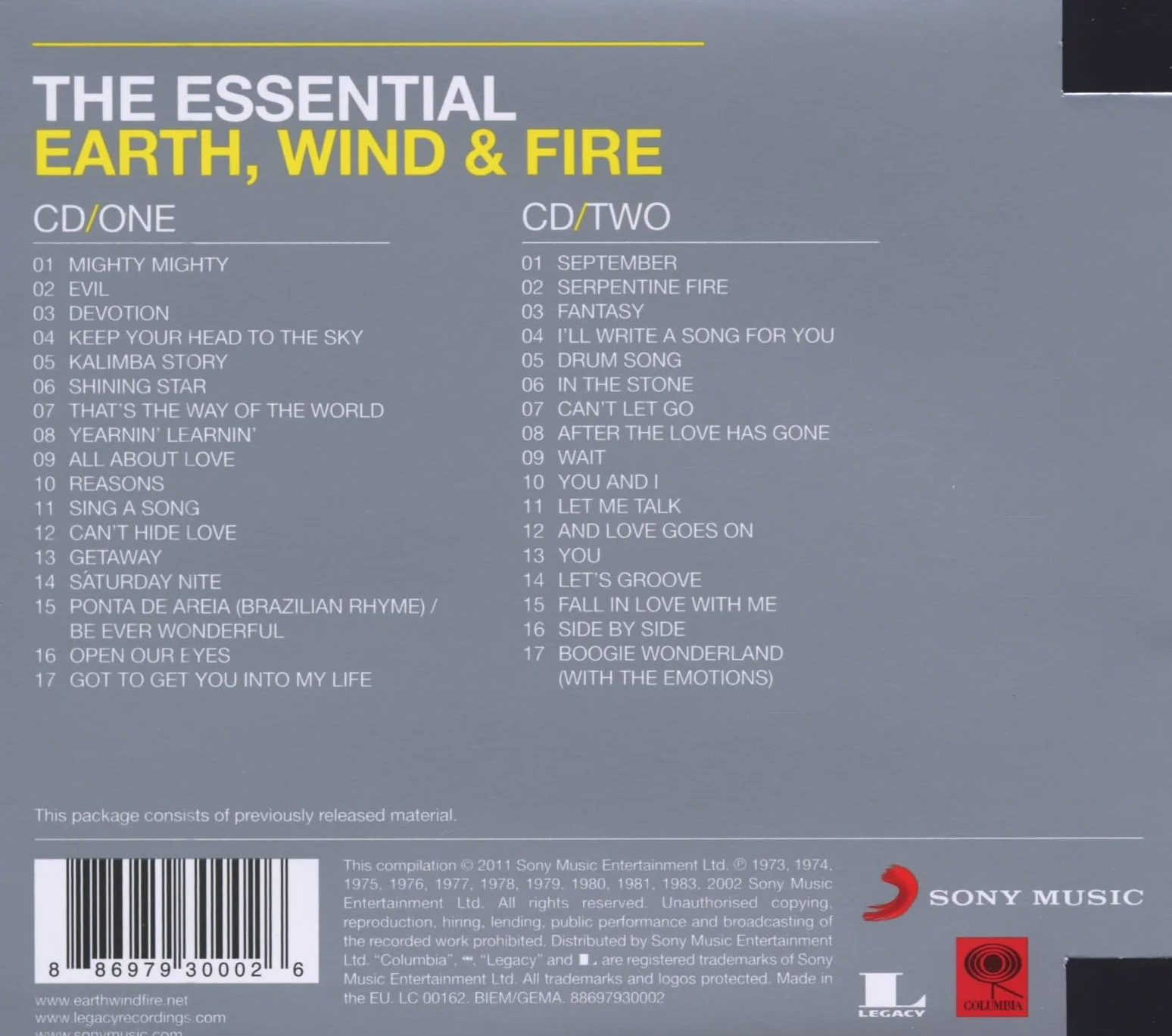 The Essential Earth, Wind & Fire