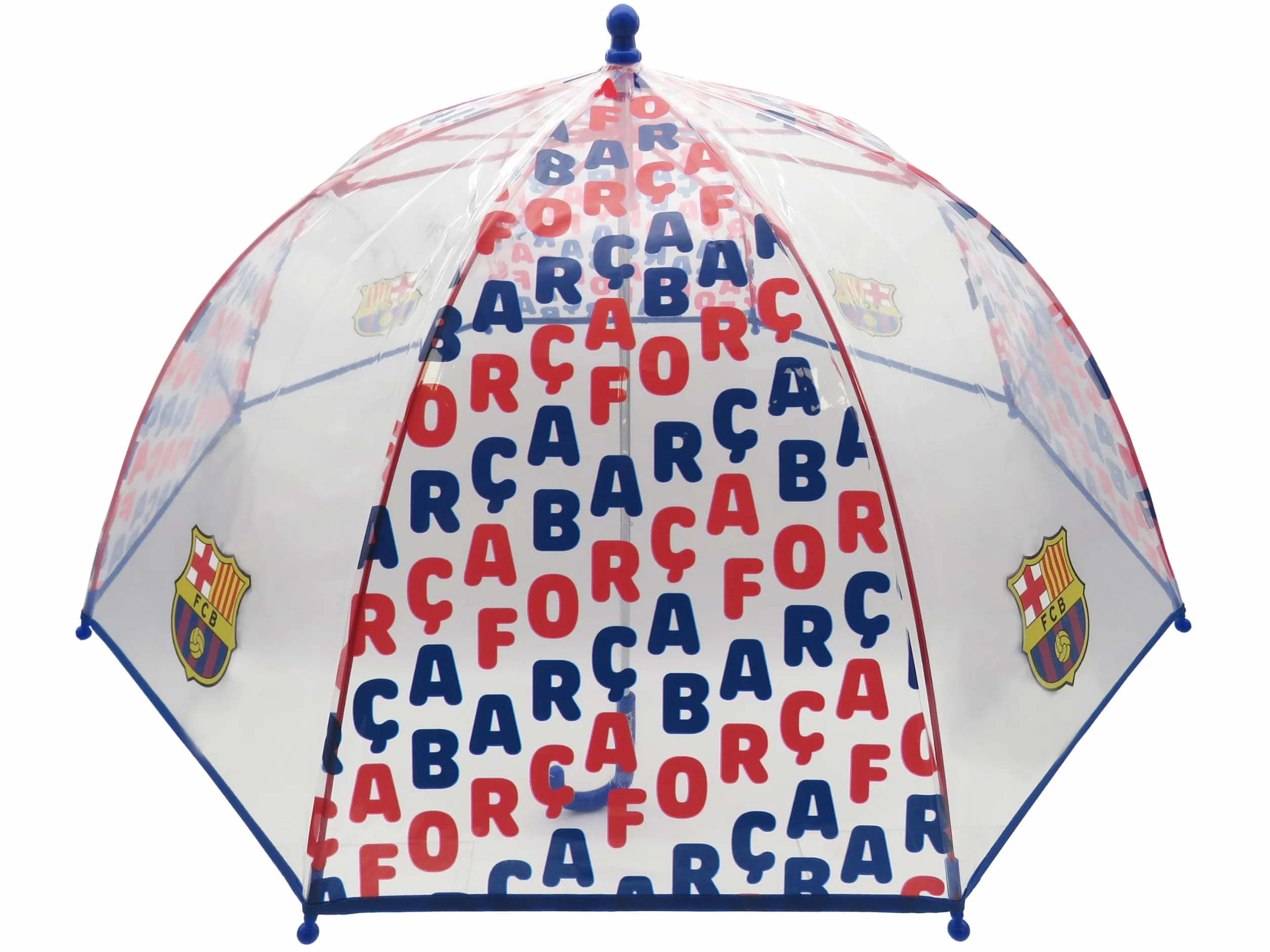 CYPBRANDS FC Barcelona Parasol Dziecięcy 48 cm Przezroczysty Parasolka