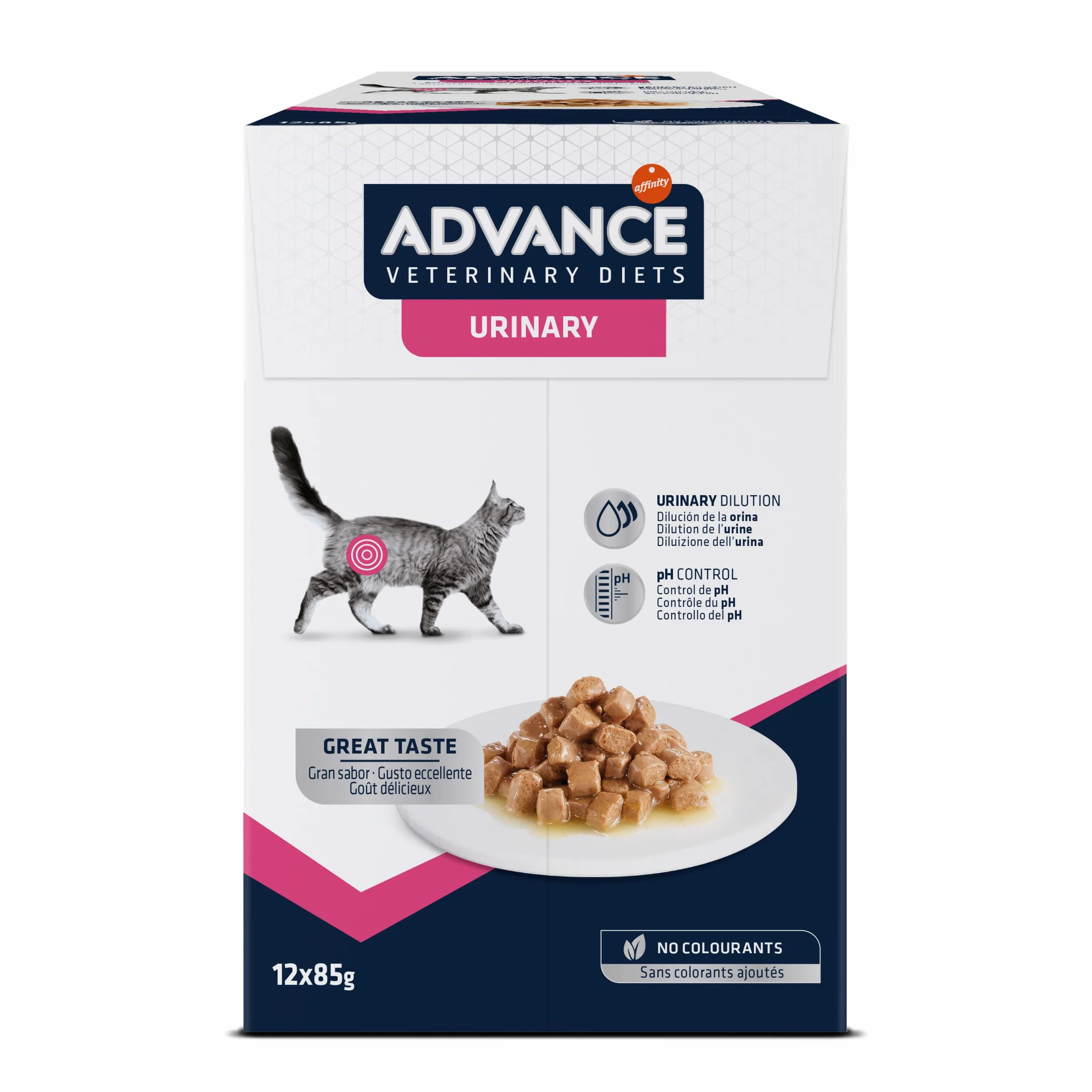 Advance Veterinary Diets Urinary - Comida Húmeda para Gatos: Multipack 12 bolsitas de 85g