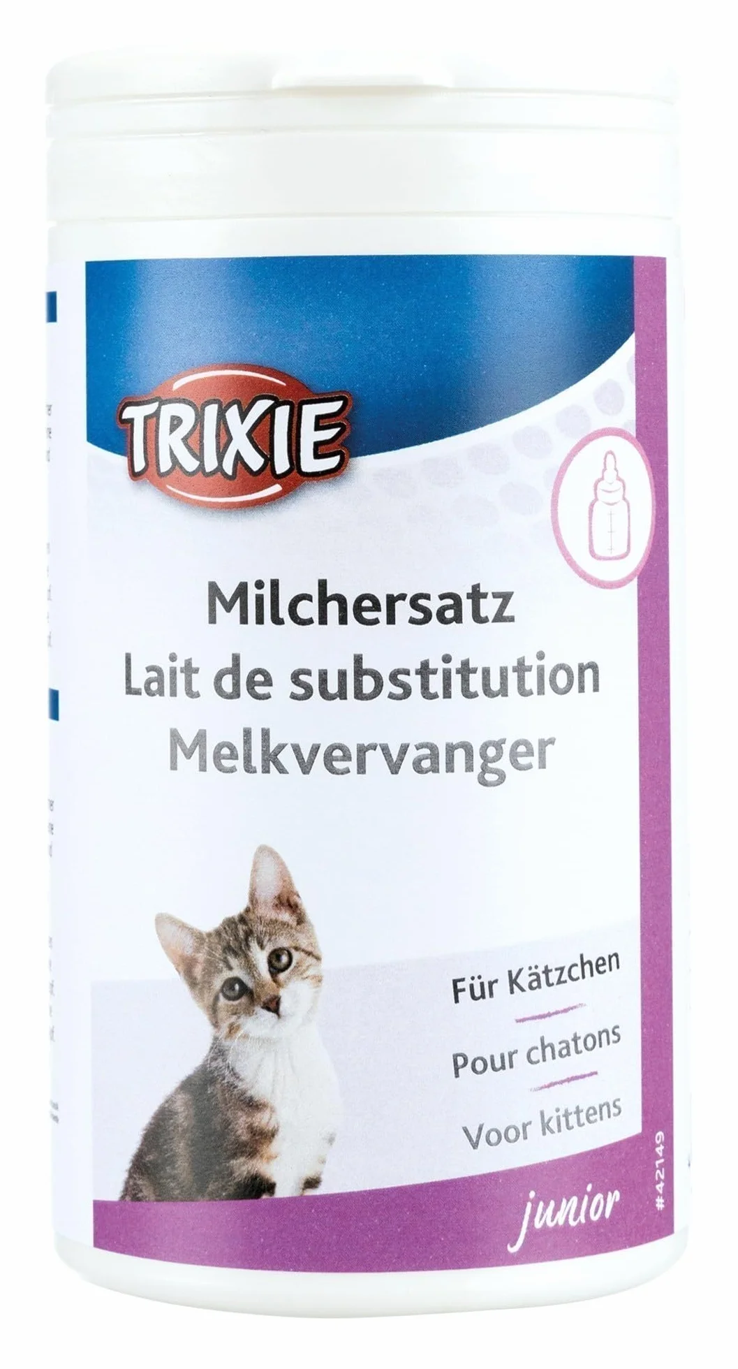 Trixie - Leche Sustitutiva para Gatitos en Polvo, 250 g, Alimento Completo para Crías Huérfanas y Suplemento Nutricional con Vitaminas Esenciales