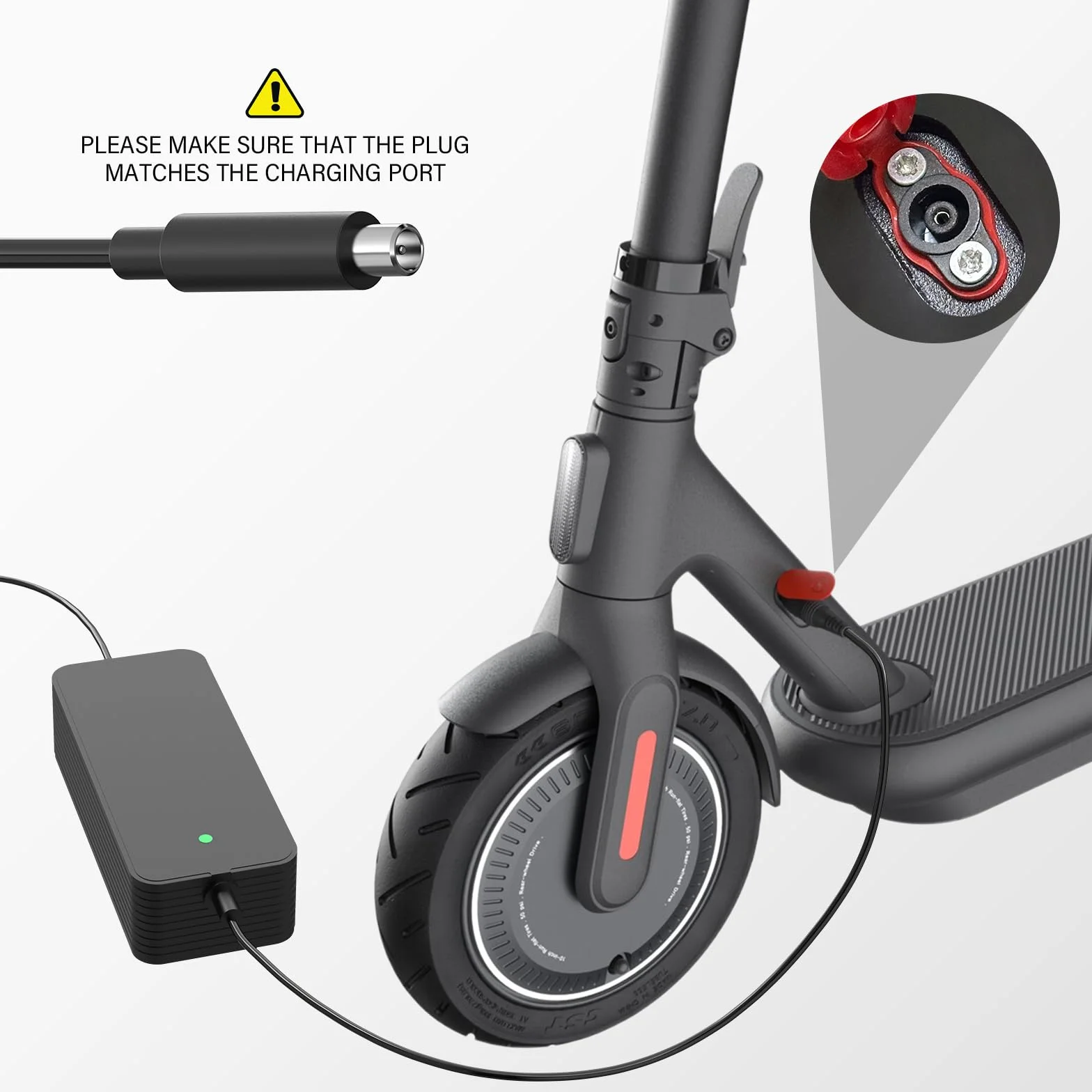 Cargador Patinete Electrico 42V 2A 84W Compatible con Xiaomi M365, M365 Pro, Pro 2, Mi 4, 4 Lite, 5 Elite, Ninebot
