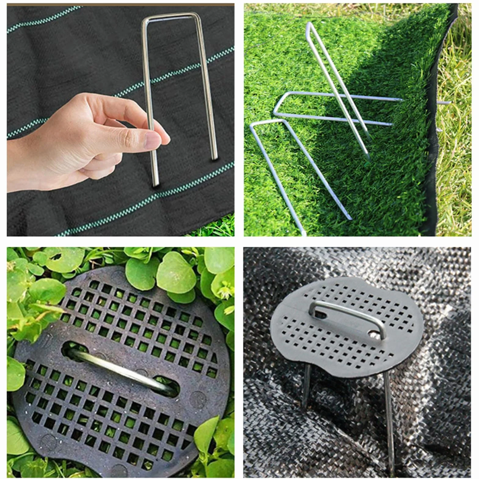 8 Piezas Repelente para Jardin De Plástico,Alfombrilla Repelente para Gatos,Malla Ahuyentador con Pinchos,Pinchos Anti Gatos,con Clavos En Forma De U Y Bandas De Hueso De Pescado,20 * 15CM,Kiuiom