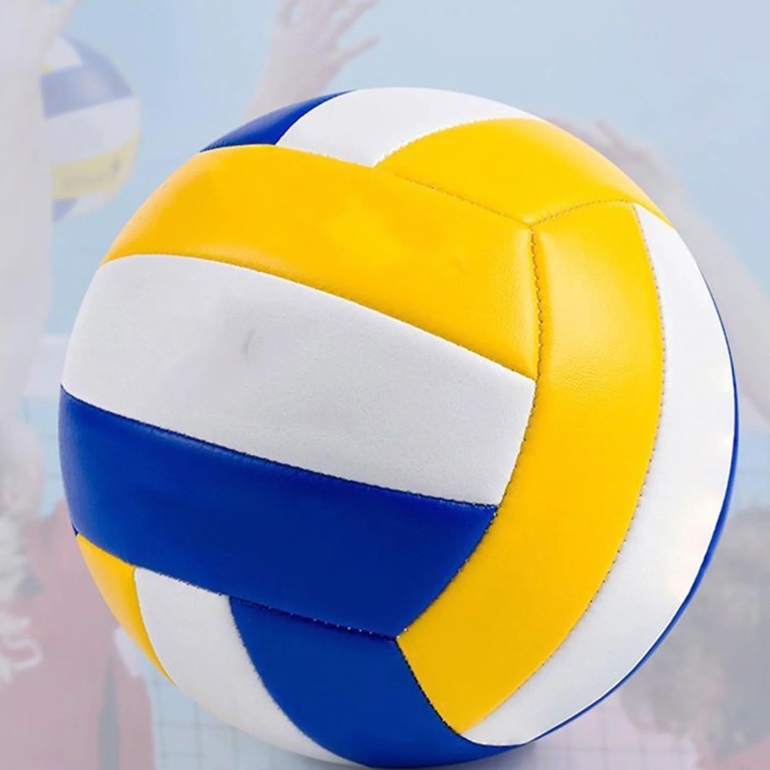 Balón de voleibol oficial tamaño 5 PVC goma cosido a máquina para interiores exteriores playa