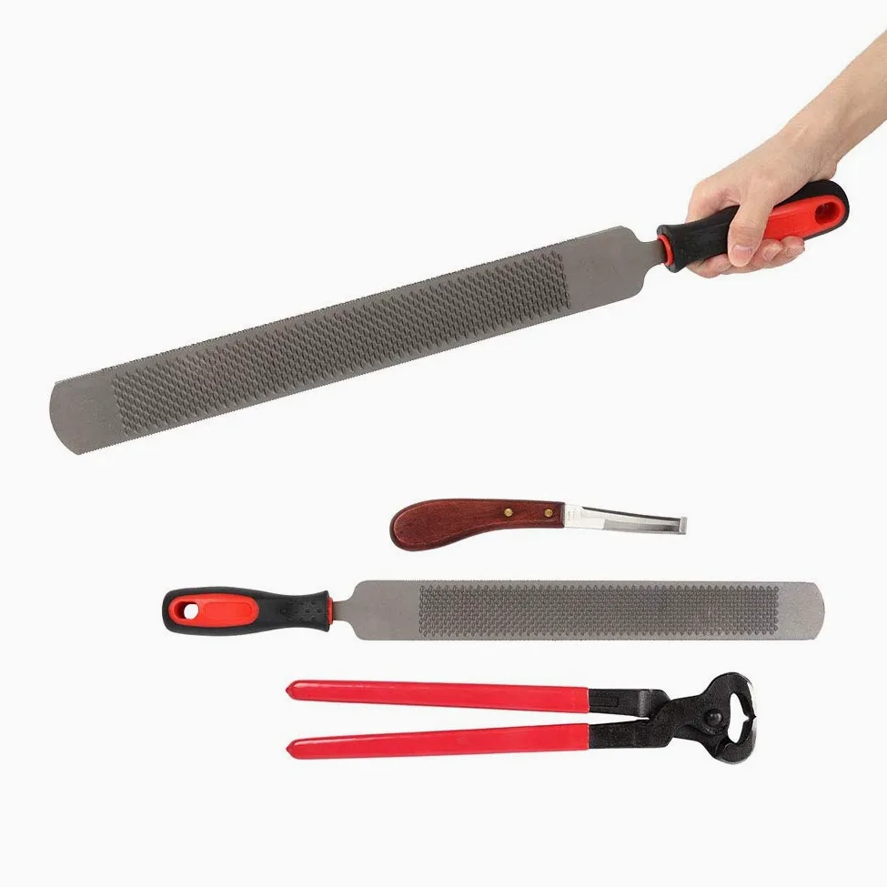 Cosiki Compras Locas Summer Surprise Herramientas de herrador de Caballos, Tijeras de Metal Profesionales Recorte de Caballos Equine Farriers Hoop Nipper Cutter Handle Knife Tools para Caballos/Va