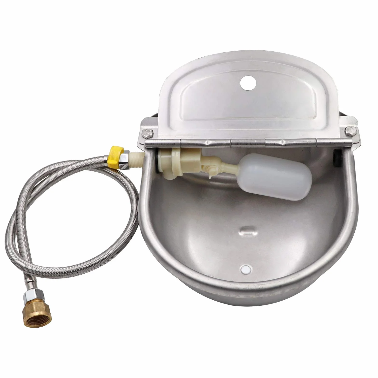 Recipiente AutomáTico Agua Vacas, Bebedero Acero Inoxidable 4 en 1, Utilizado para Ganado Caballo Oveja Bebedero para Perros Herramienta Cría Animales