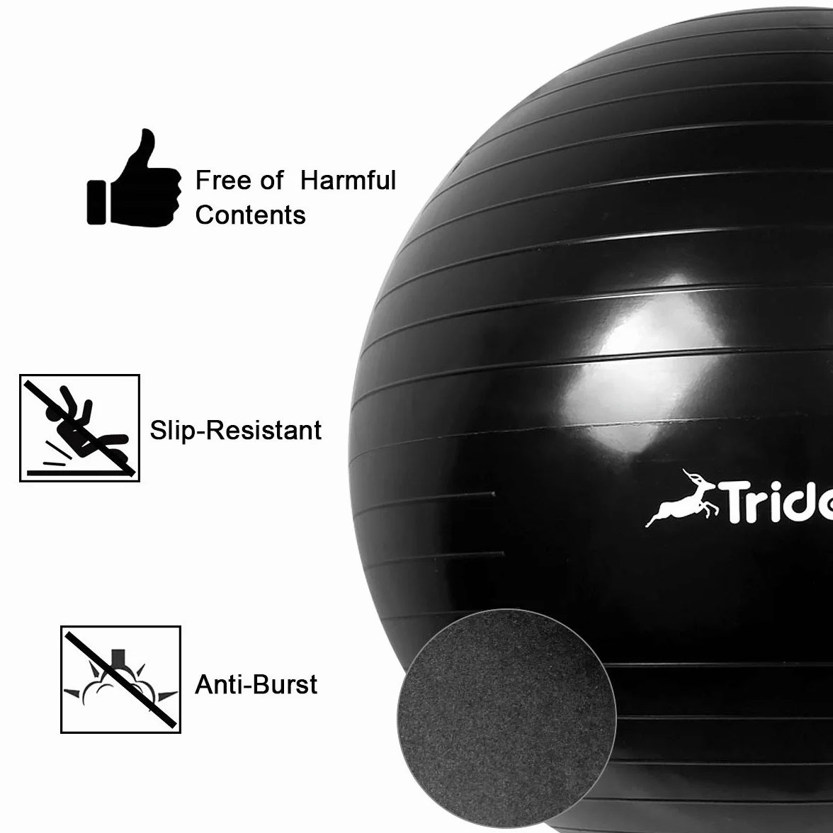 Trideer Pelota de Ejercicio 45-75 cm Anti-estallido 2200 Libras Yoga Pilates Embarazo