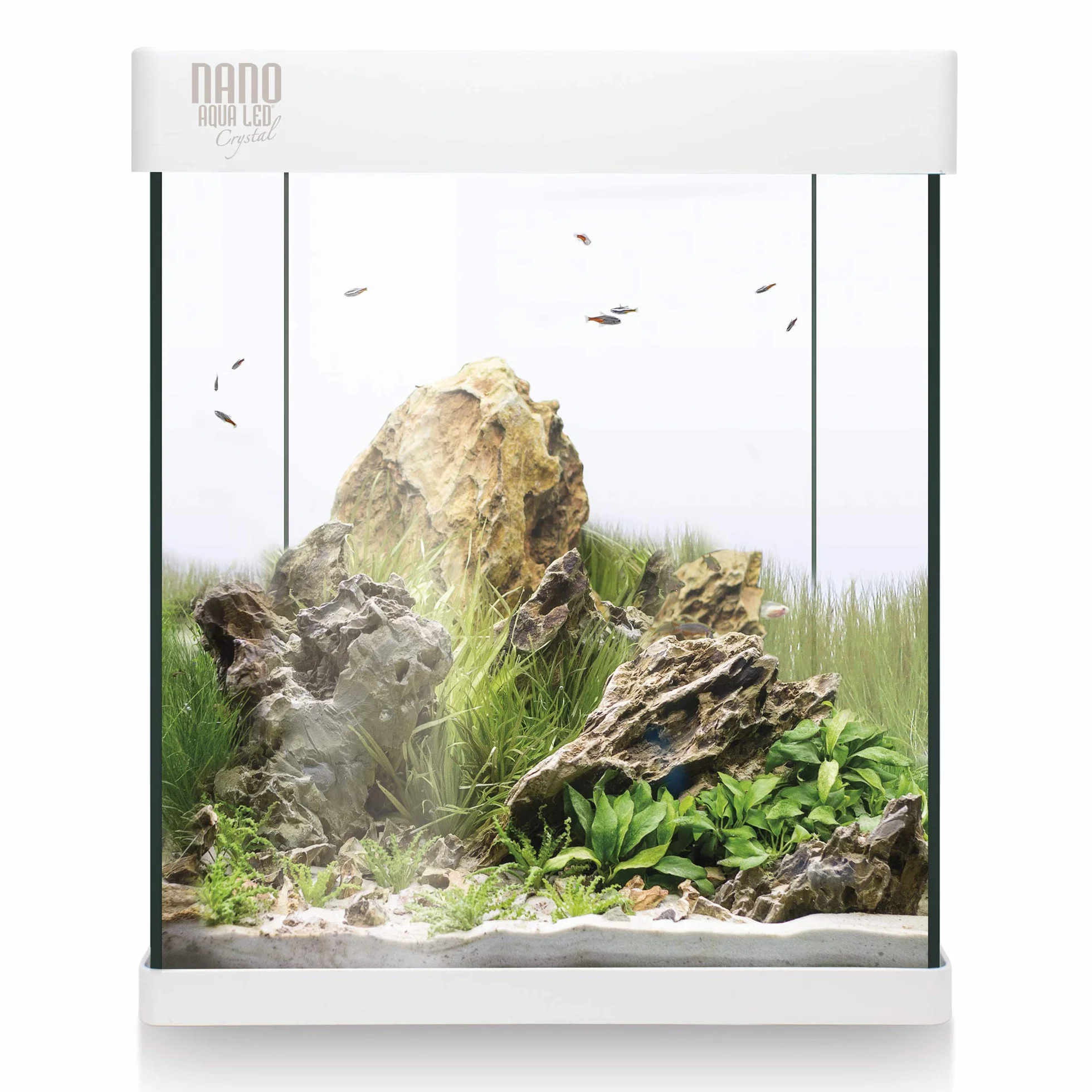ICA KNA30 NANO Aqualed Crystal - Kit acuario, Blanco