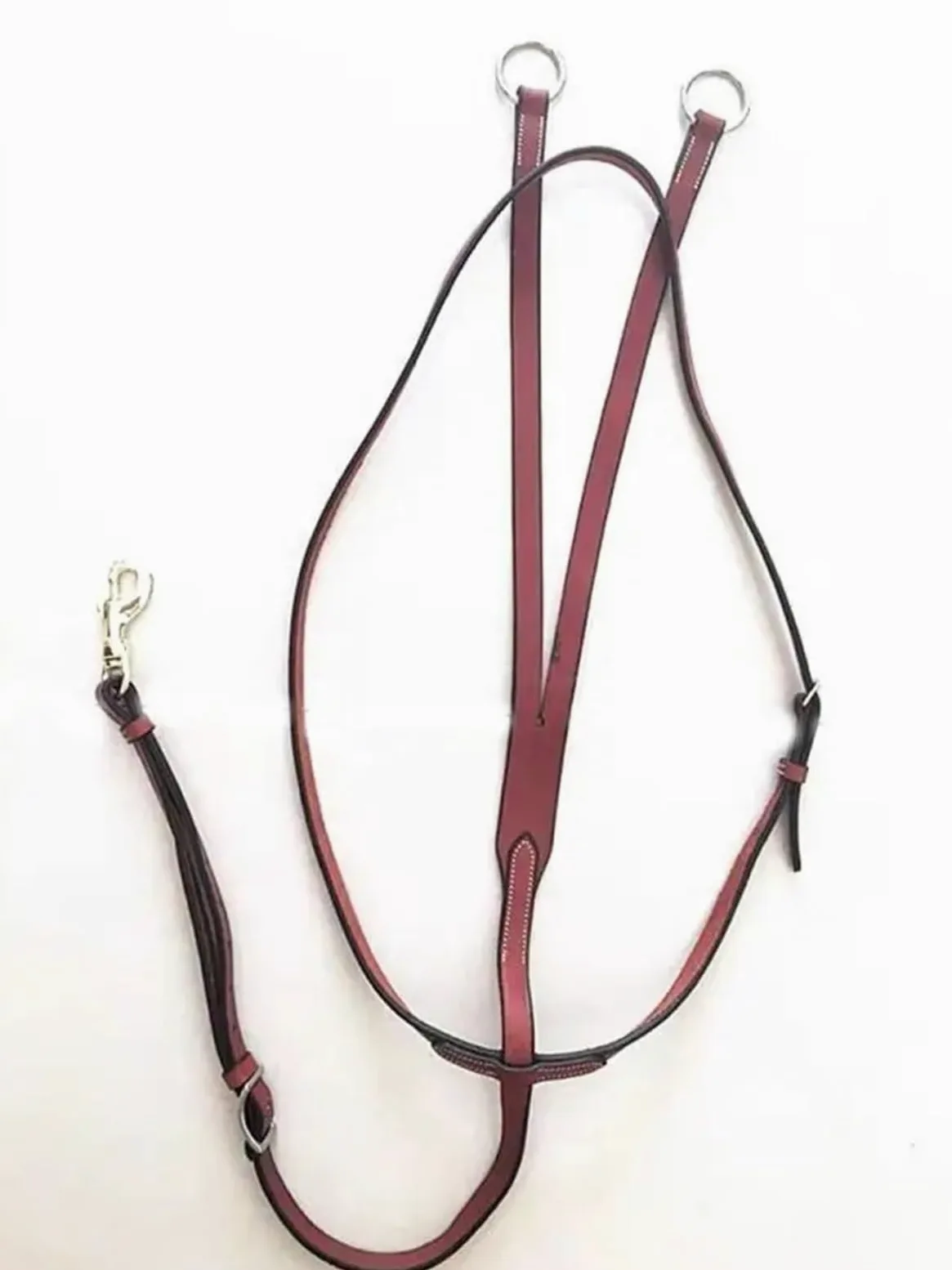 Pecho Delantero de Cuero de Cabeza Baja con Cuello, Manga Triangular, Accesorios for sillín, Equipo Ecuestre y Suministros for Equipo de Caballo para Caballos(Black,L 1.4-1.6M)