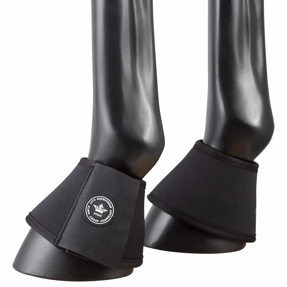 PFIFF 102998 - Campanas para Saltar con Velcro (Neopreno, 1 par), Color Negro