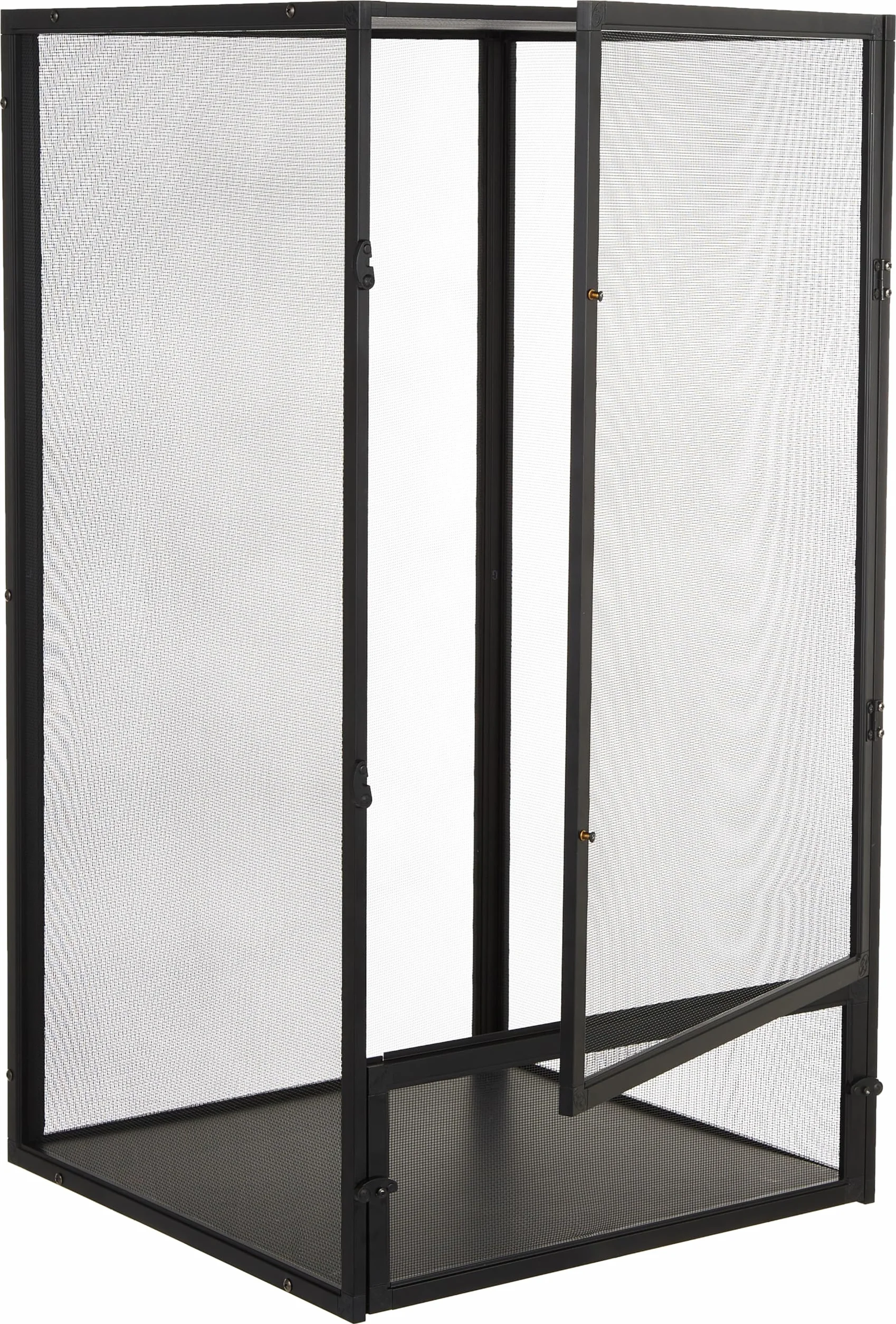 Zoo Med Repribreeze Caja de Aluminio Anticorrosión para Reptiles, Jaula de Vidrio para Dragones Barbudos, Iguanas y Lagartos, Fácil Limpieza, 40 x 40 x 76 cm