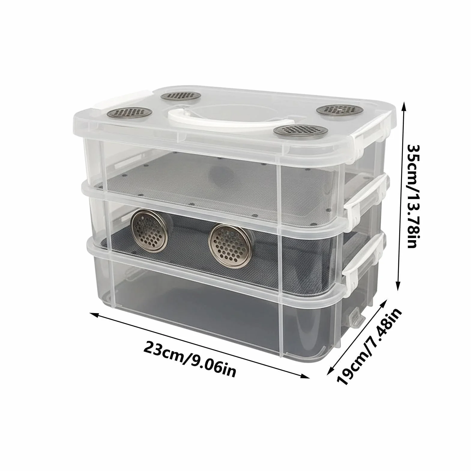 Kit De Cría Harina - Y Criadero Resistente A Los Olores | Contenedores de Cría Tenebrios | para La Alimentación De Reptiles, Lombrices Y Otros Animales En El Hogar Y En La Clase