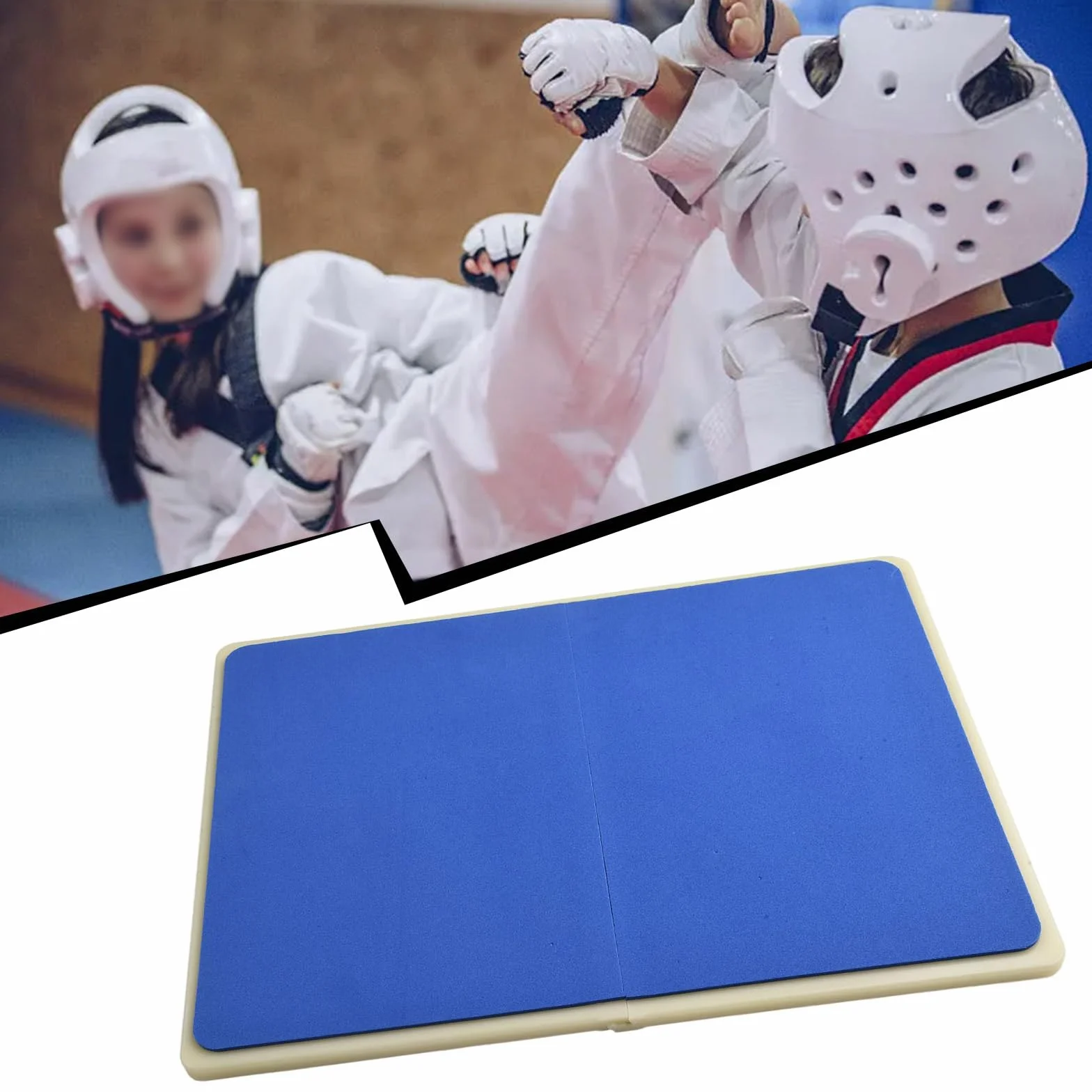 DAZZLEEX Tabla de rotura taekwondo reutilizable 31x23 cm azul entrenamiento niños adultos