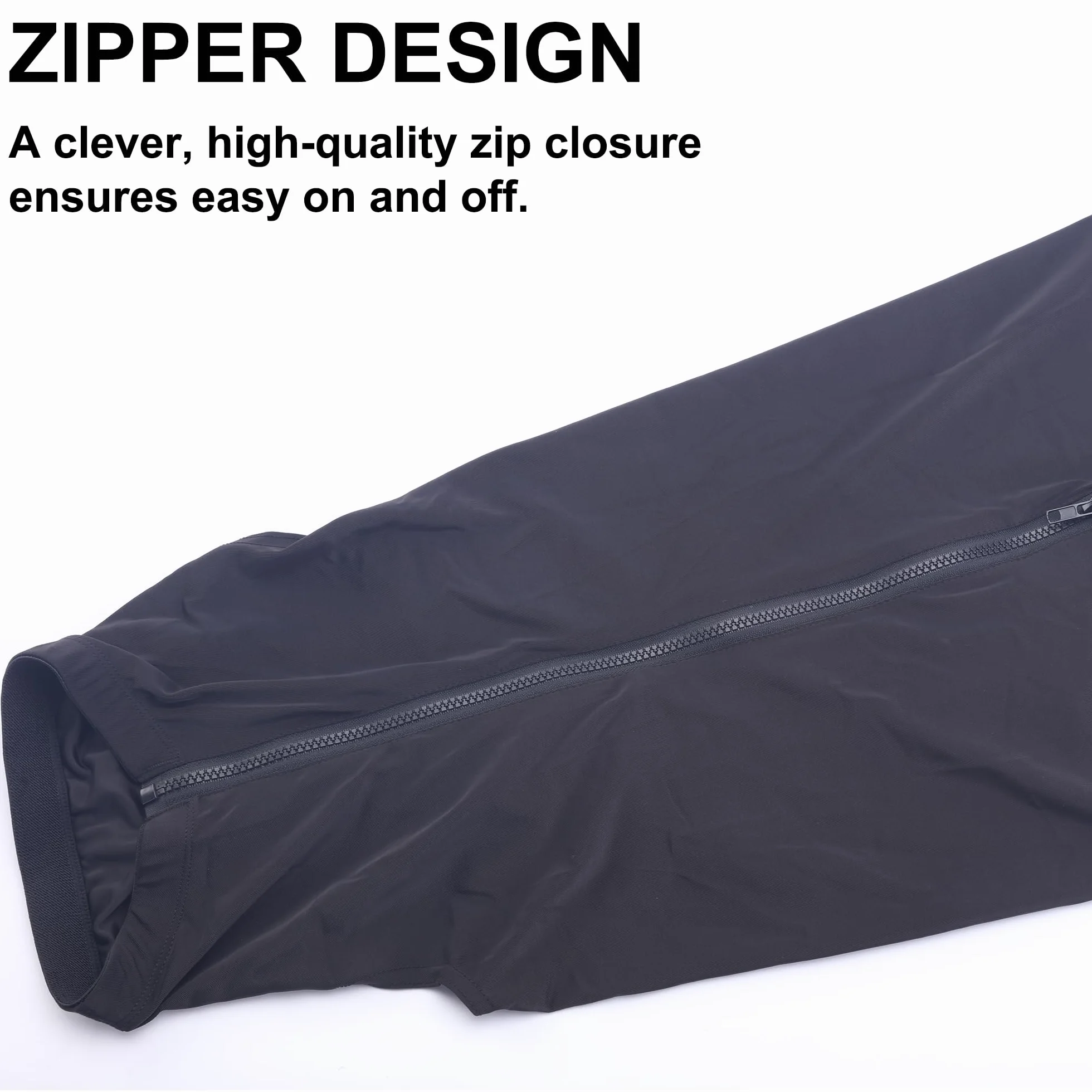 Leberna Capucha Lycra con Cremallera para Caballo XL Negro