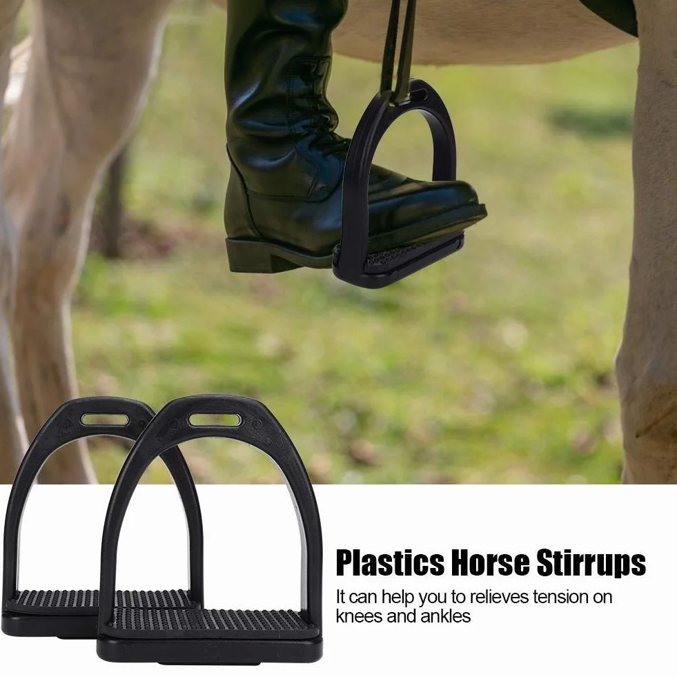 Estribo de Caballo de 2 Piezas Plástico Alta Resistencia Antideslizante para Silla de Montar